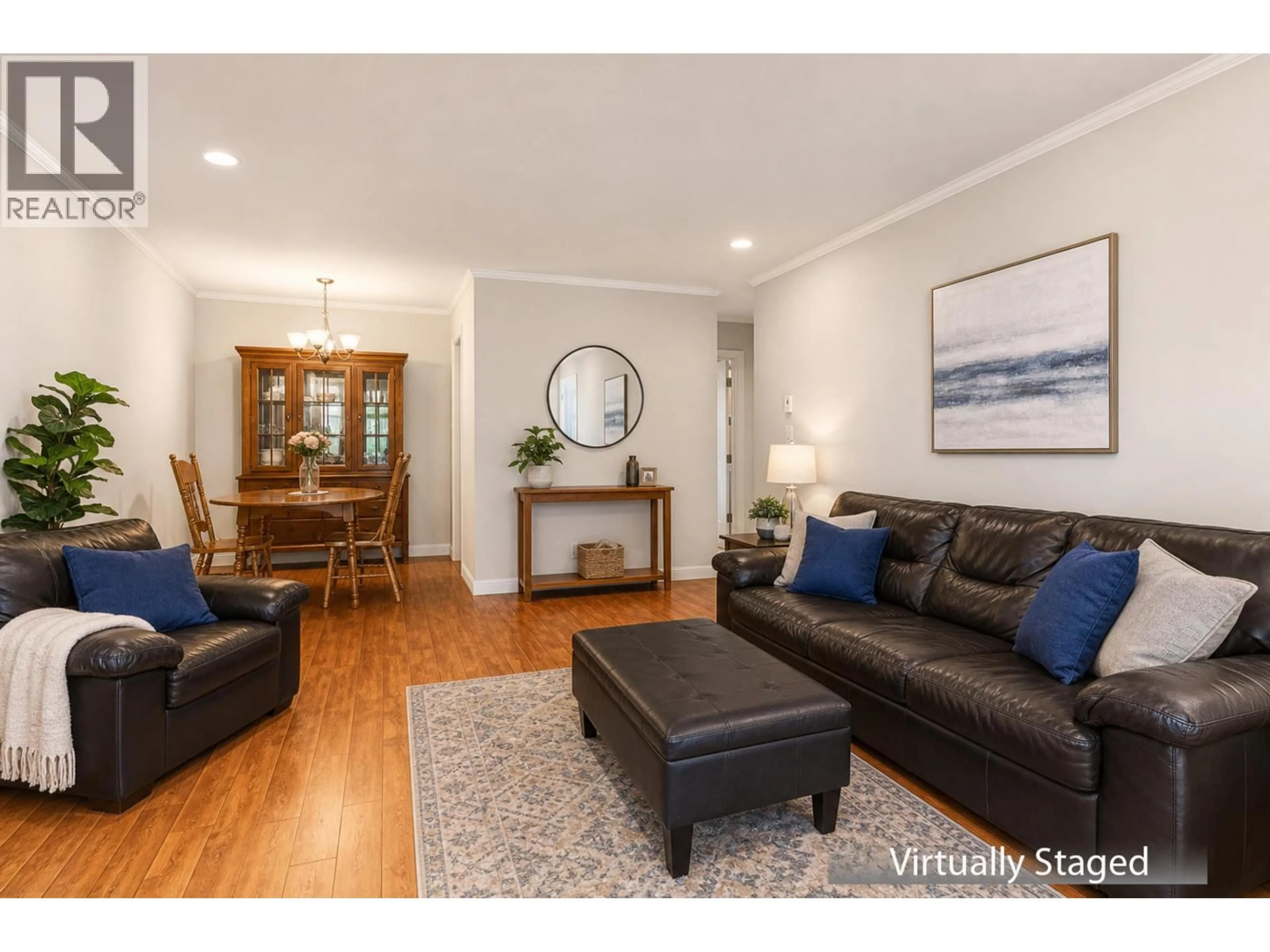 Living room with furniture, wood/laminate floor for 105 - 12096 222 STREET, Maple Ridge British Columbia V2X5W1