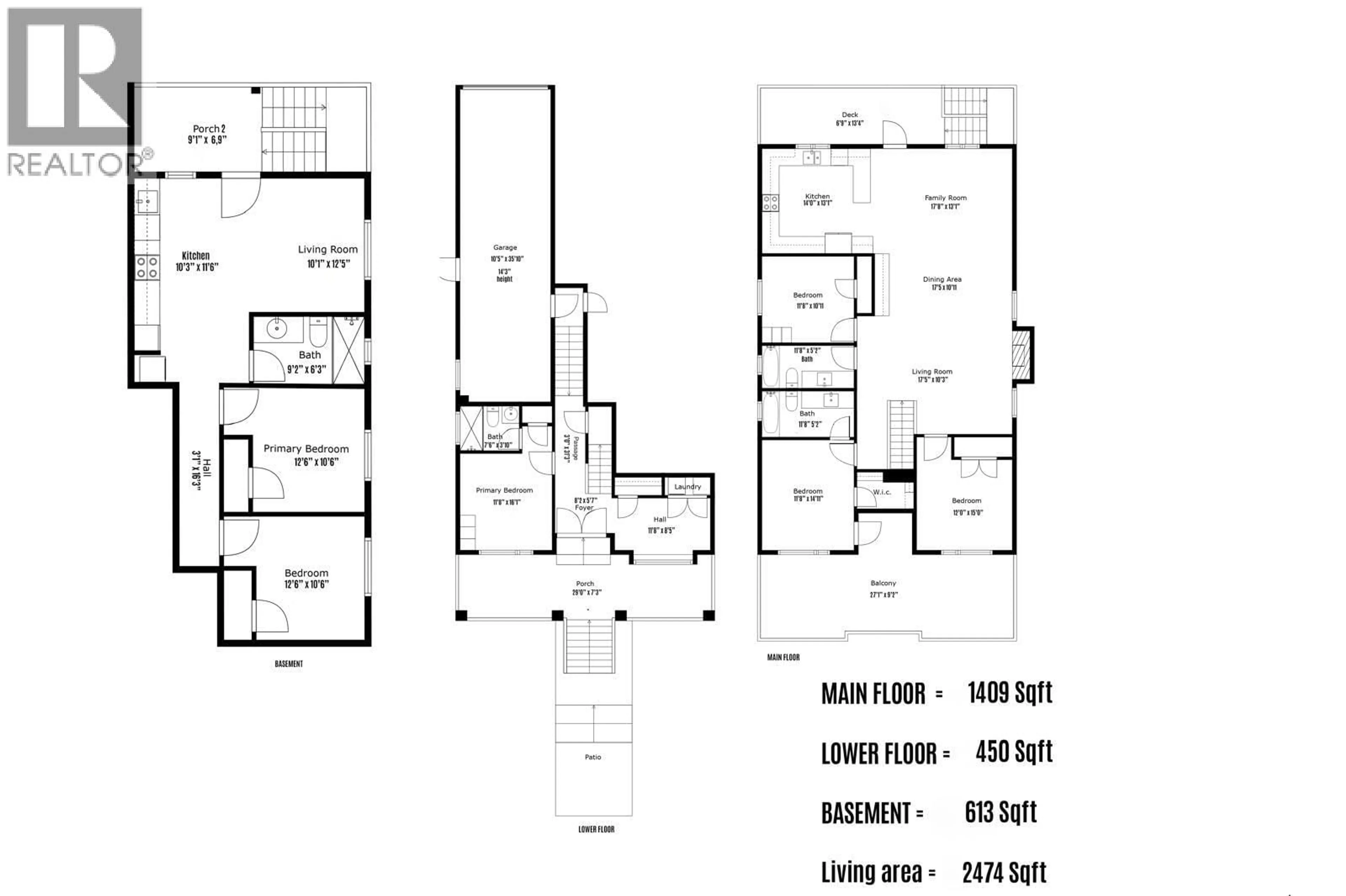 Floor plan for 1411 SALTER STREET, New Westminster British Columbia V3M5A8