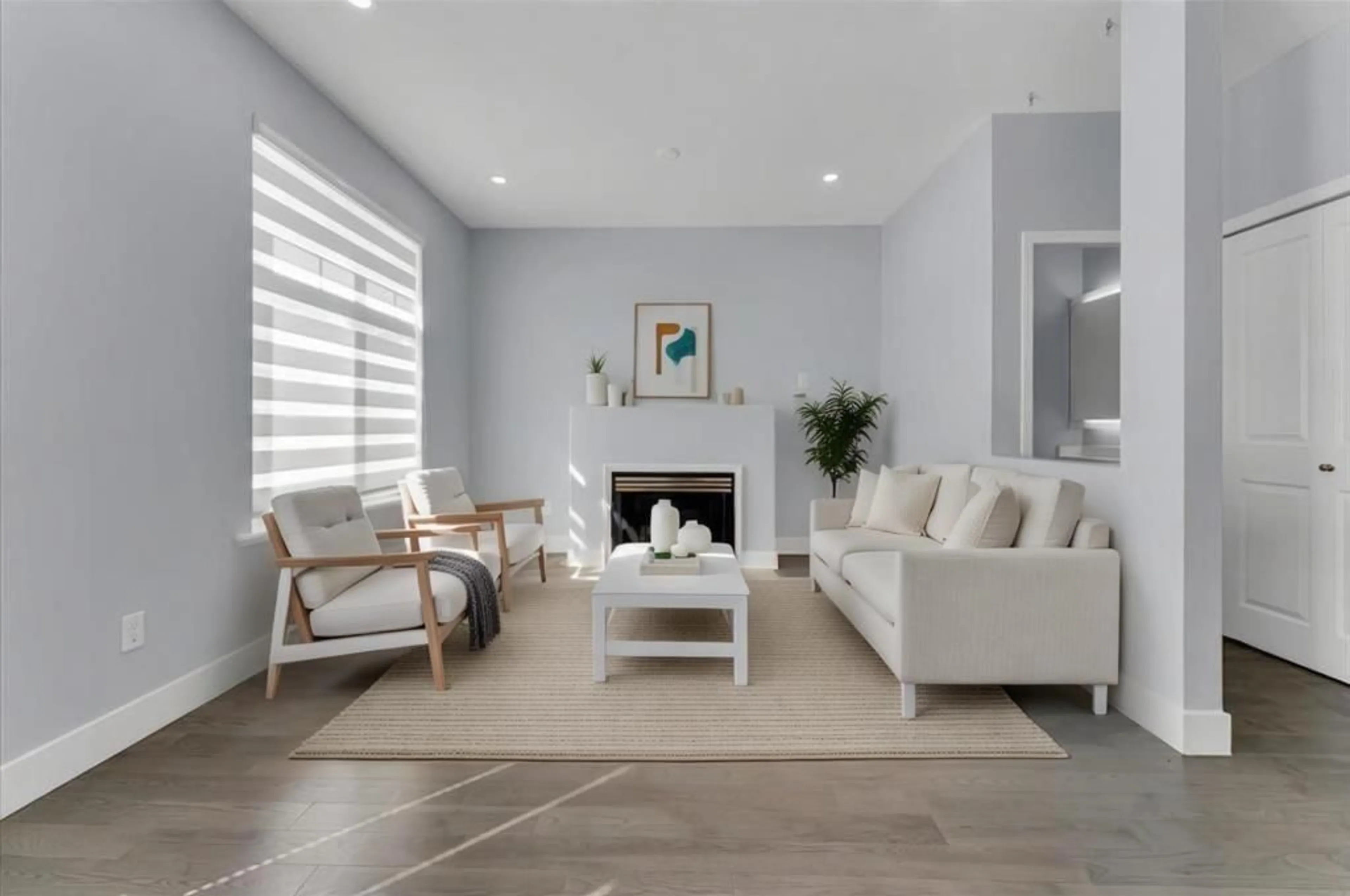 Living room with furniture, ceramic/tile floor for 14852 58 AVENUE, Surrey British Columbia V3S8W4