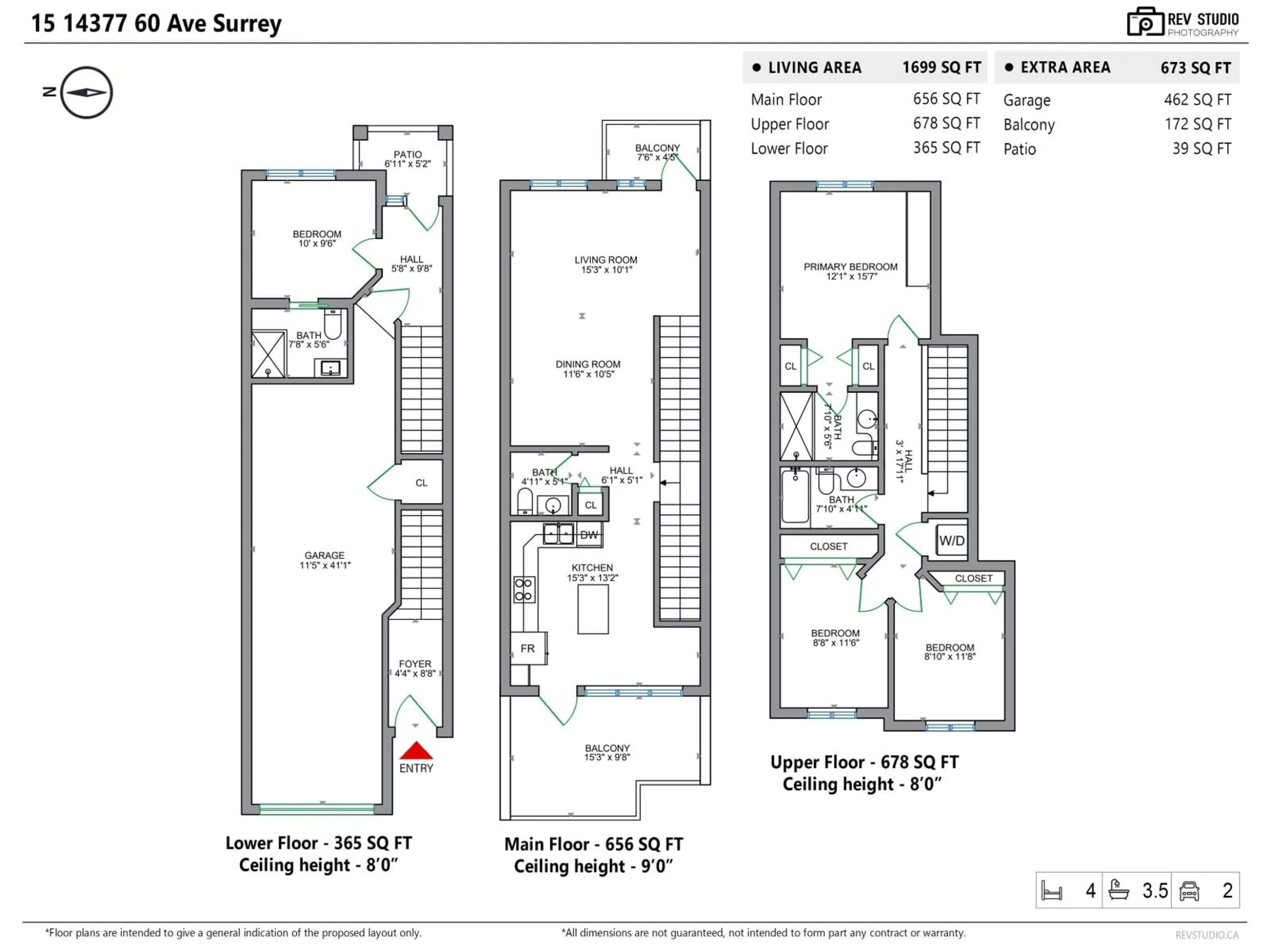 Floor plan for 15 - 14377 60 AVENUE, Surrey British Columbia V3X0E2