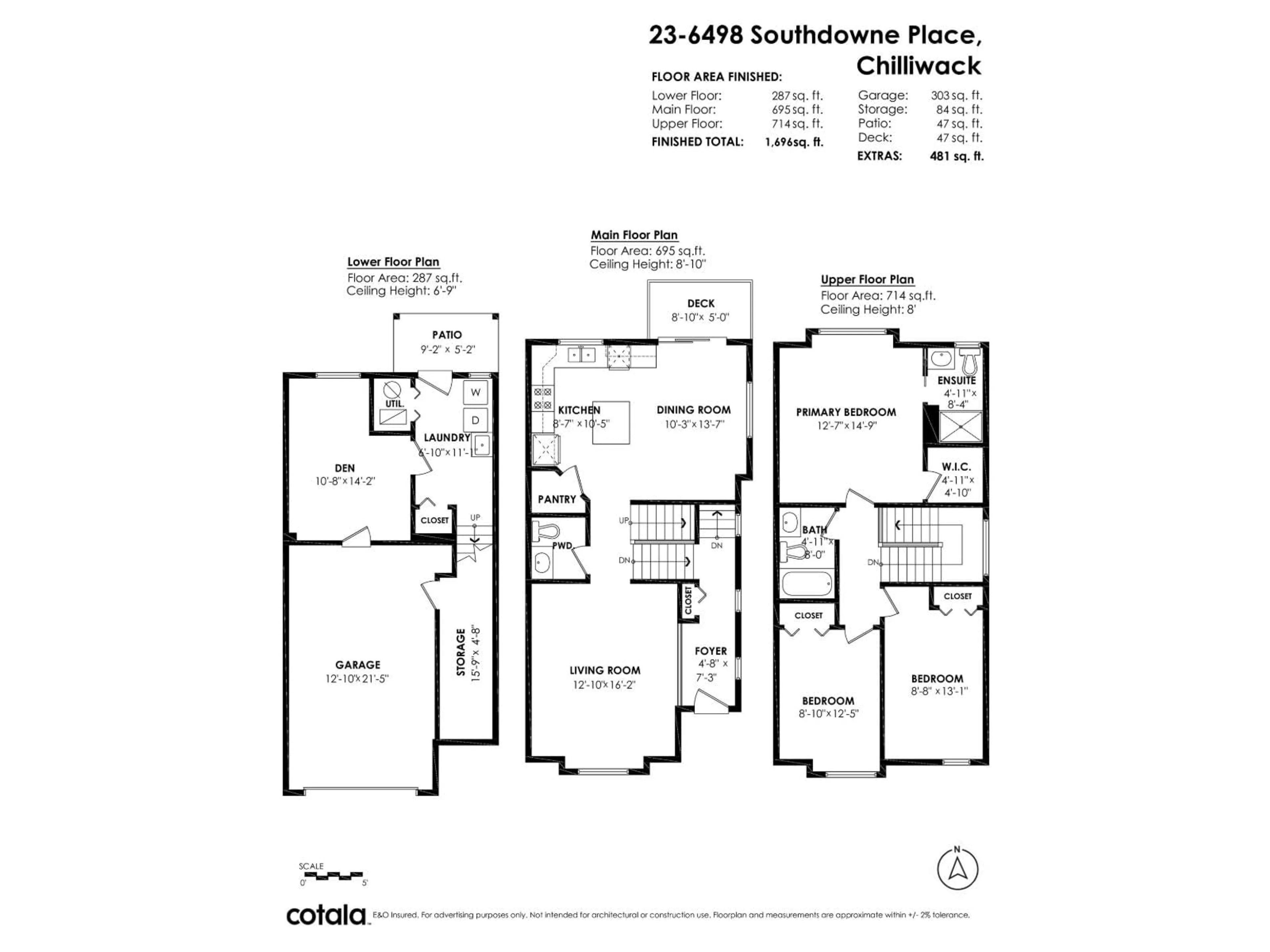 Floor plan for 23 - 6498 SOUTHDOWNE PLACE, Chilliwack British Columbia V2R0K3