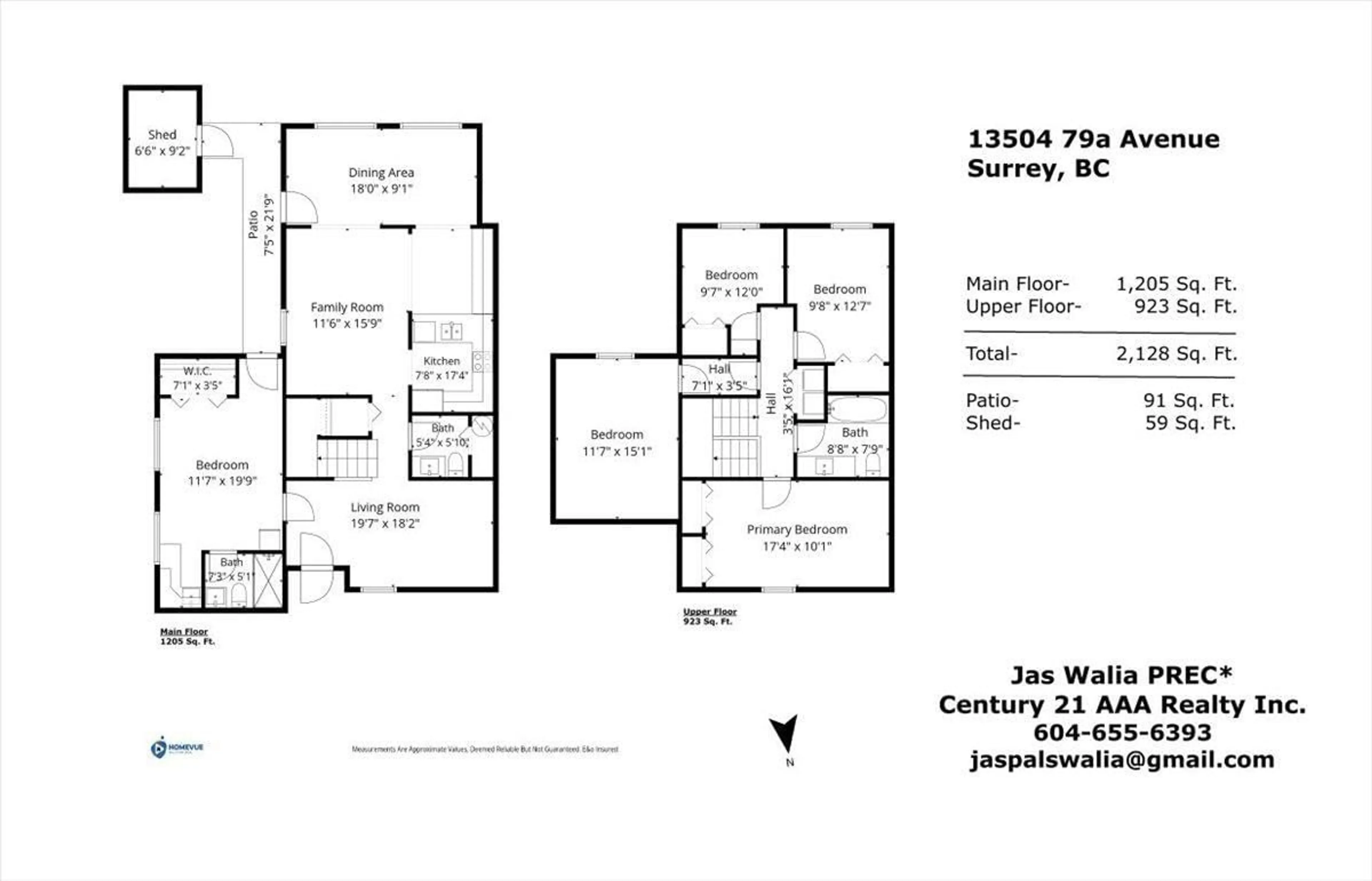 Floor plan for 13504 79A AVENUE, Surrey British Columbia V3W2Z2