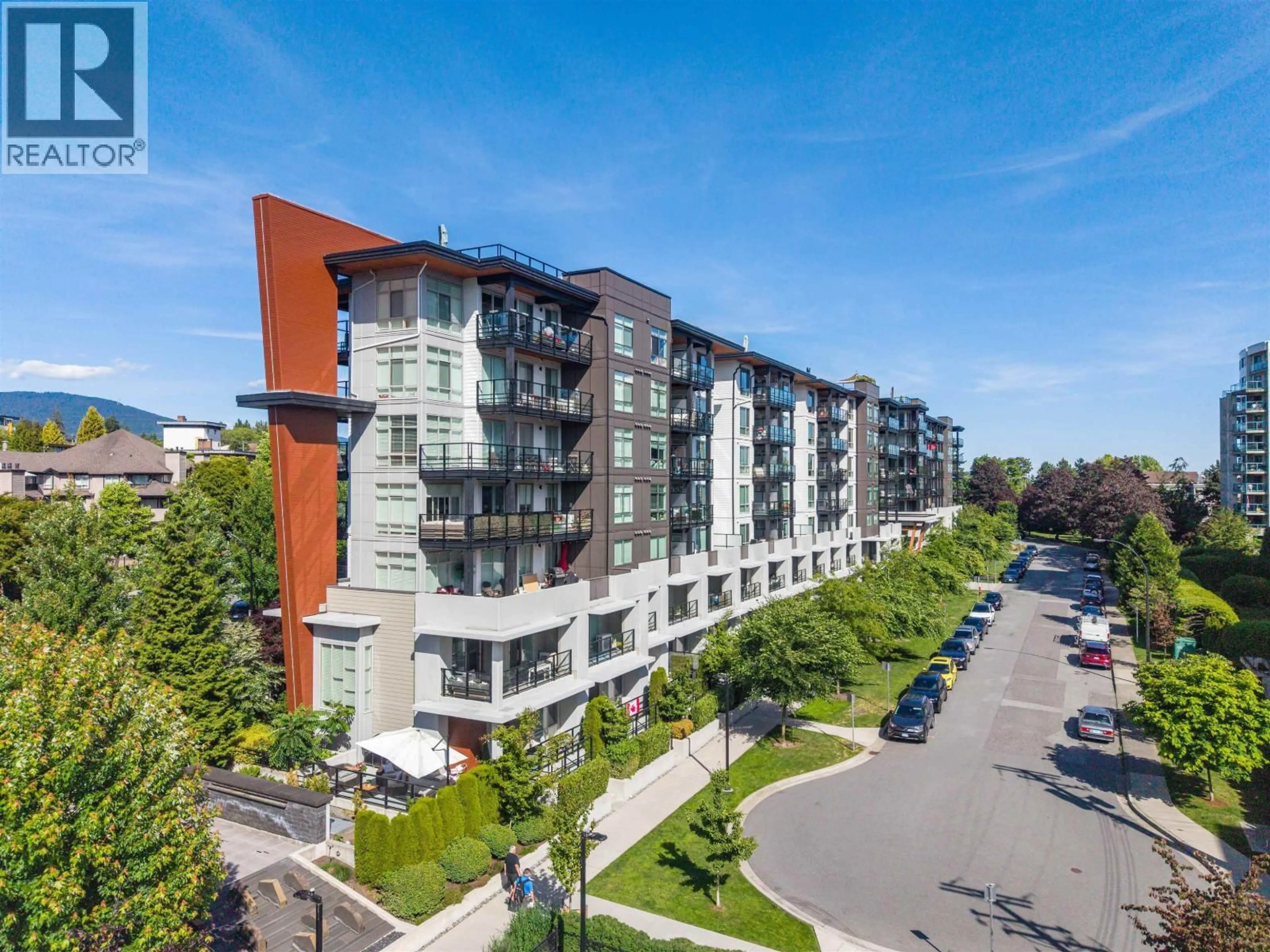 A pic from outside/outdoor area/front of a property/back of a property/a pic from drone, unknown for 209 - 128 8TH STREET, North Vancouver British Columbia V7L0H2
