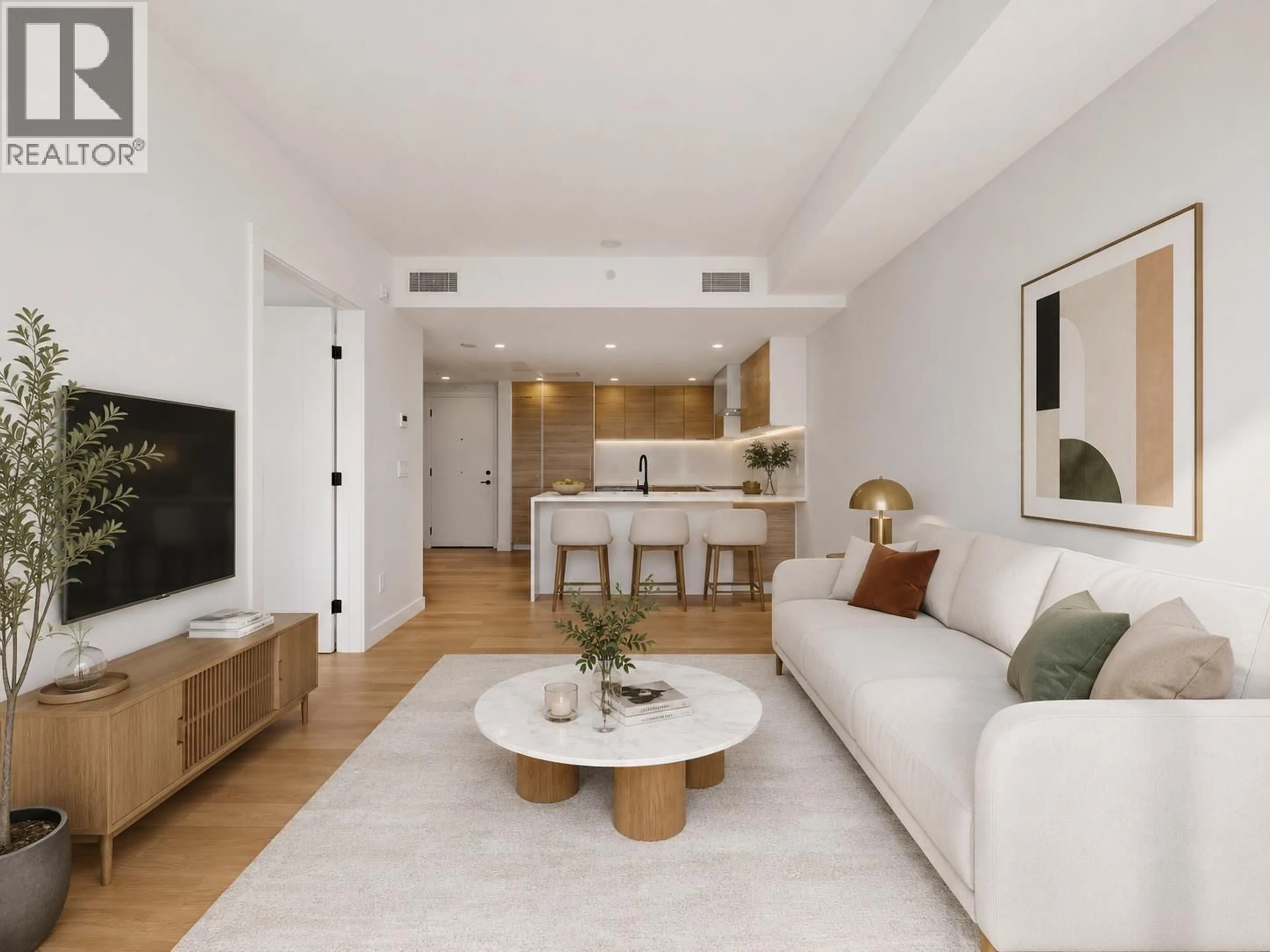 Living room with furniture, unknown for 504 - 6485 MANITOBA STREET, Vancouver British Columbia V5Y0P7