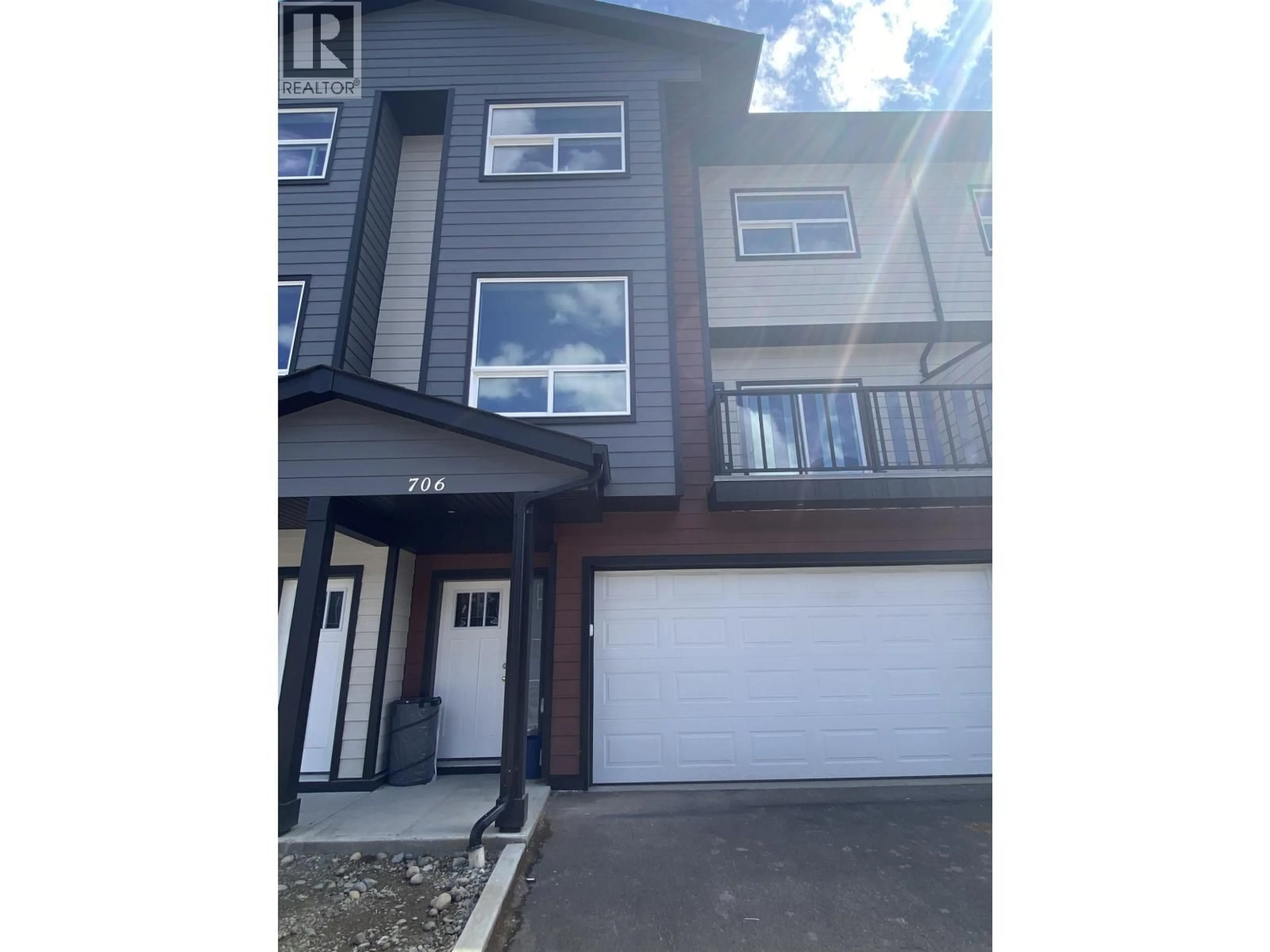 A pic from outside/outdoor area/front of a property/back of a property/a pic from drone, street for 706 - 7000 HUSBAND DRIVE, Prince George British Columbia V2N0K2
