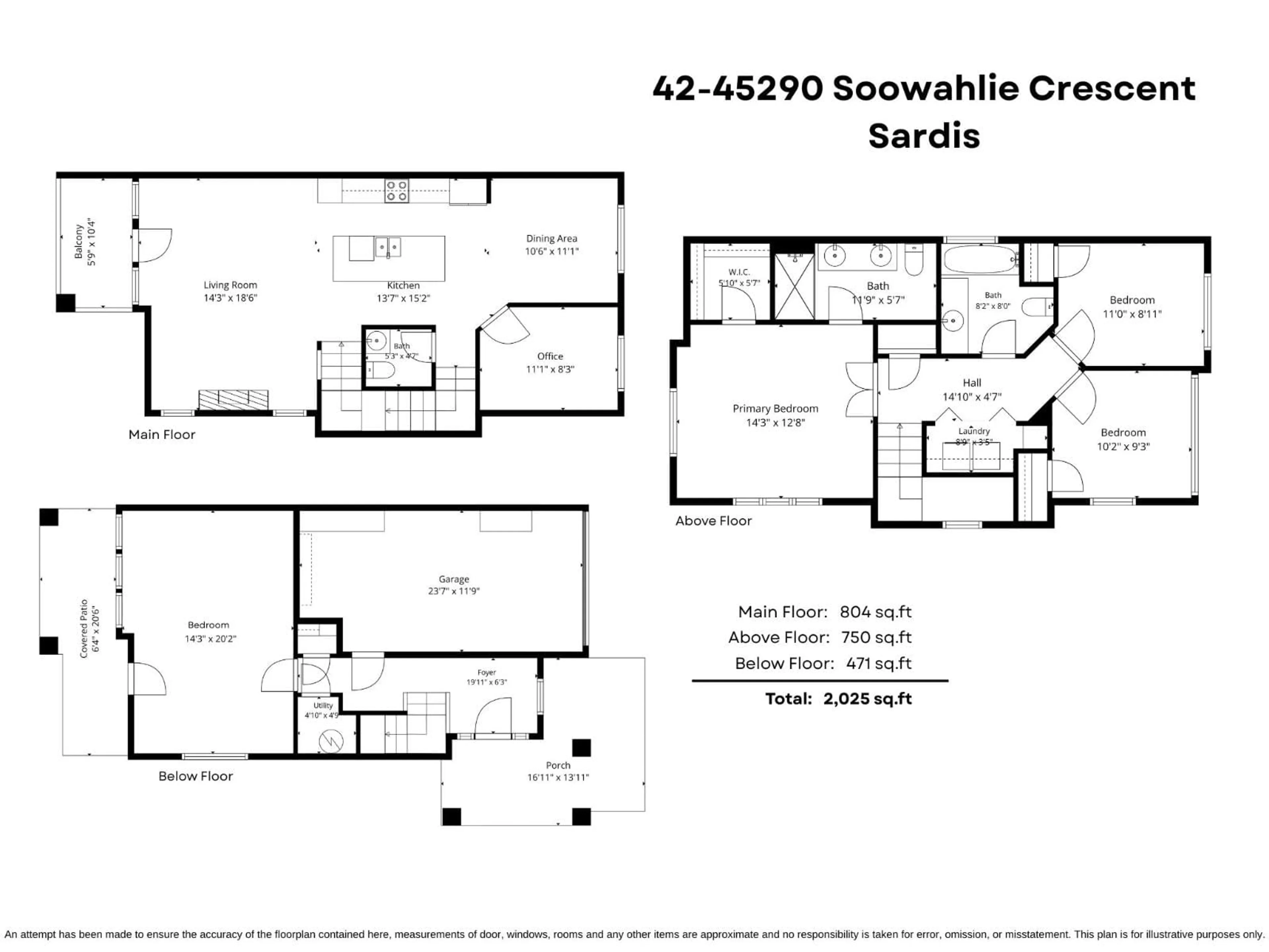 Floor plan for 42 - 45290 SOOWAHLIE CRESCENT, Chilliwack British Columbia V2R0S6