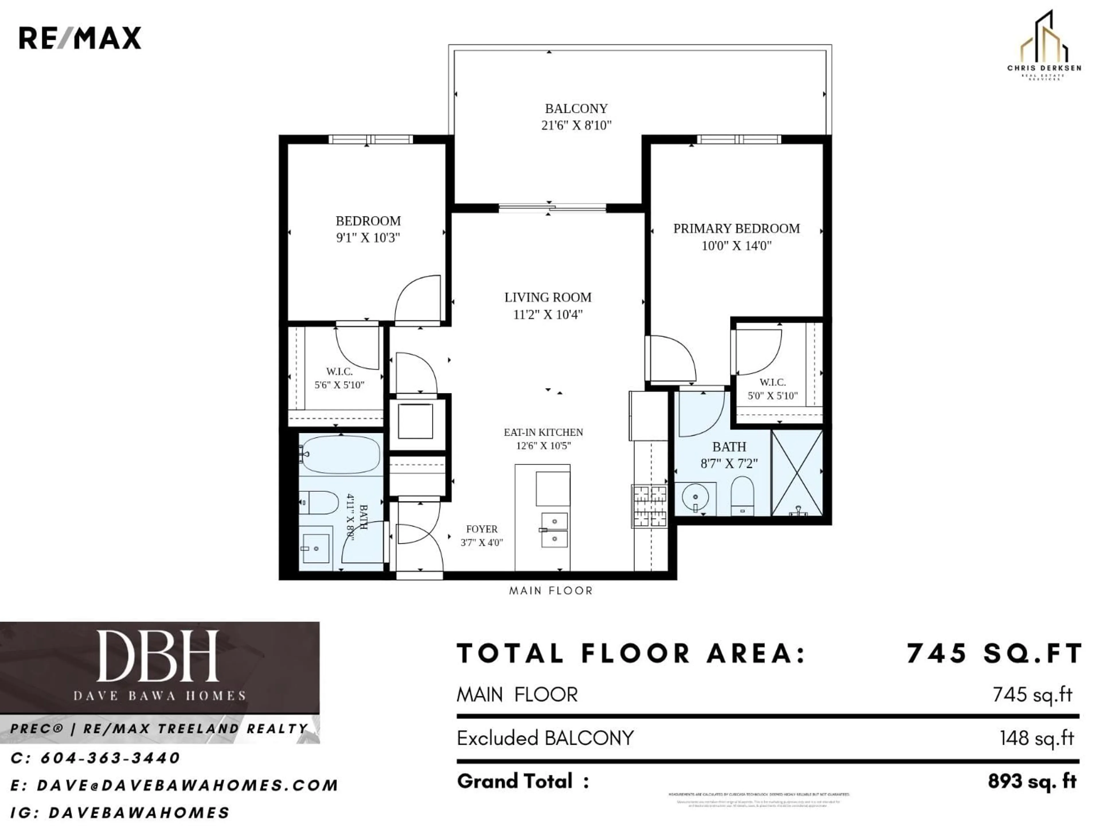 Floor plan for 504 - 8380 200A STREET, Langley British Columbia V1M3Y4