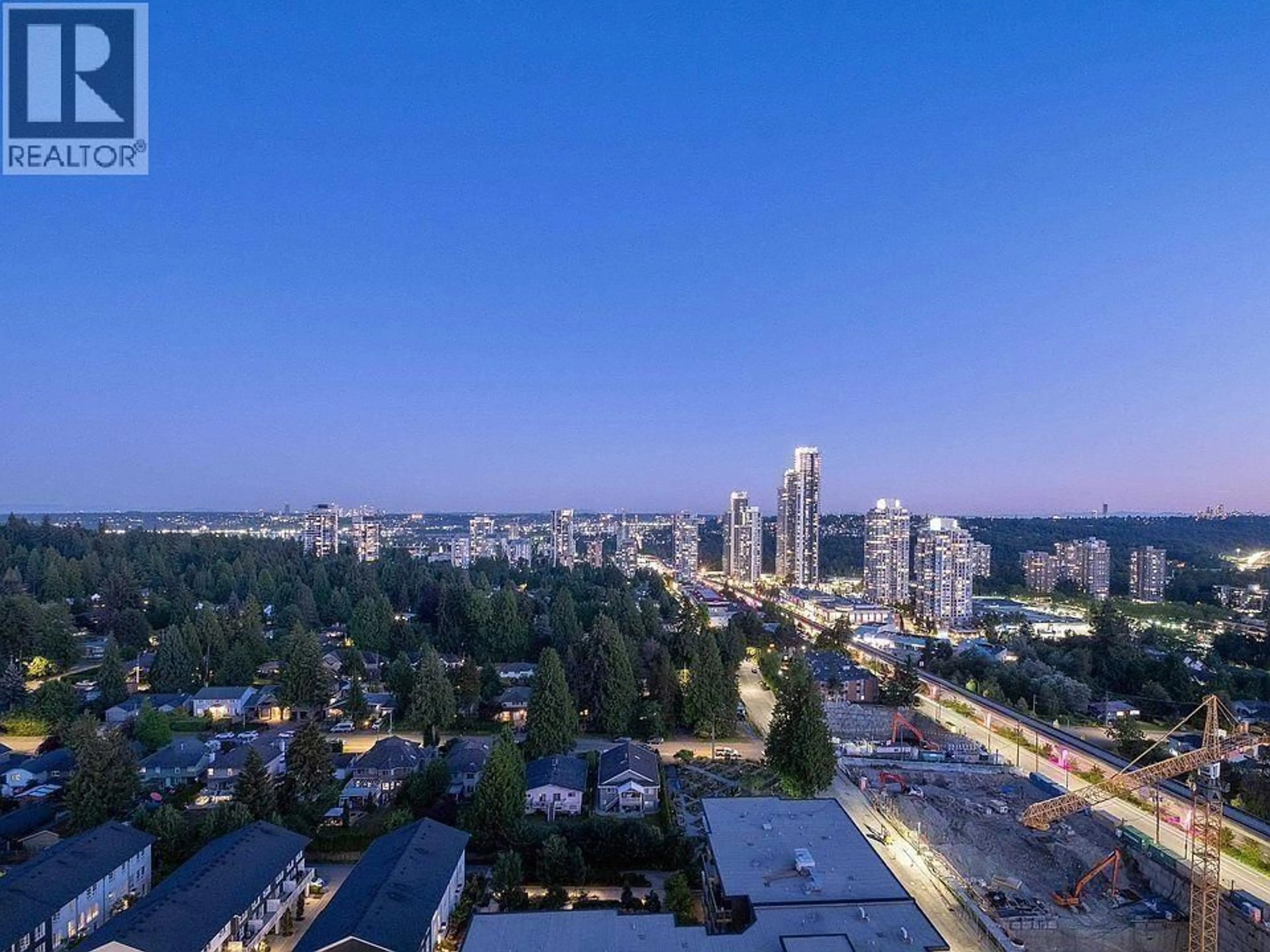 A pic from outside/outdoor area/front of a property/back of a property/a pic from drone, city buildings view from balcony for 2306 - 657 WHITING WAY, Coquitlam British Columbia V3J7W9