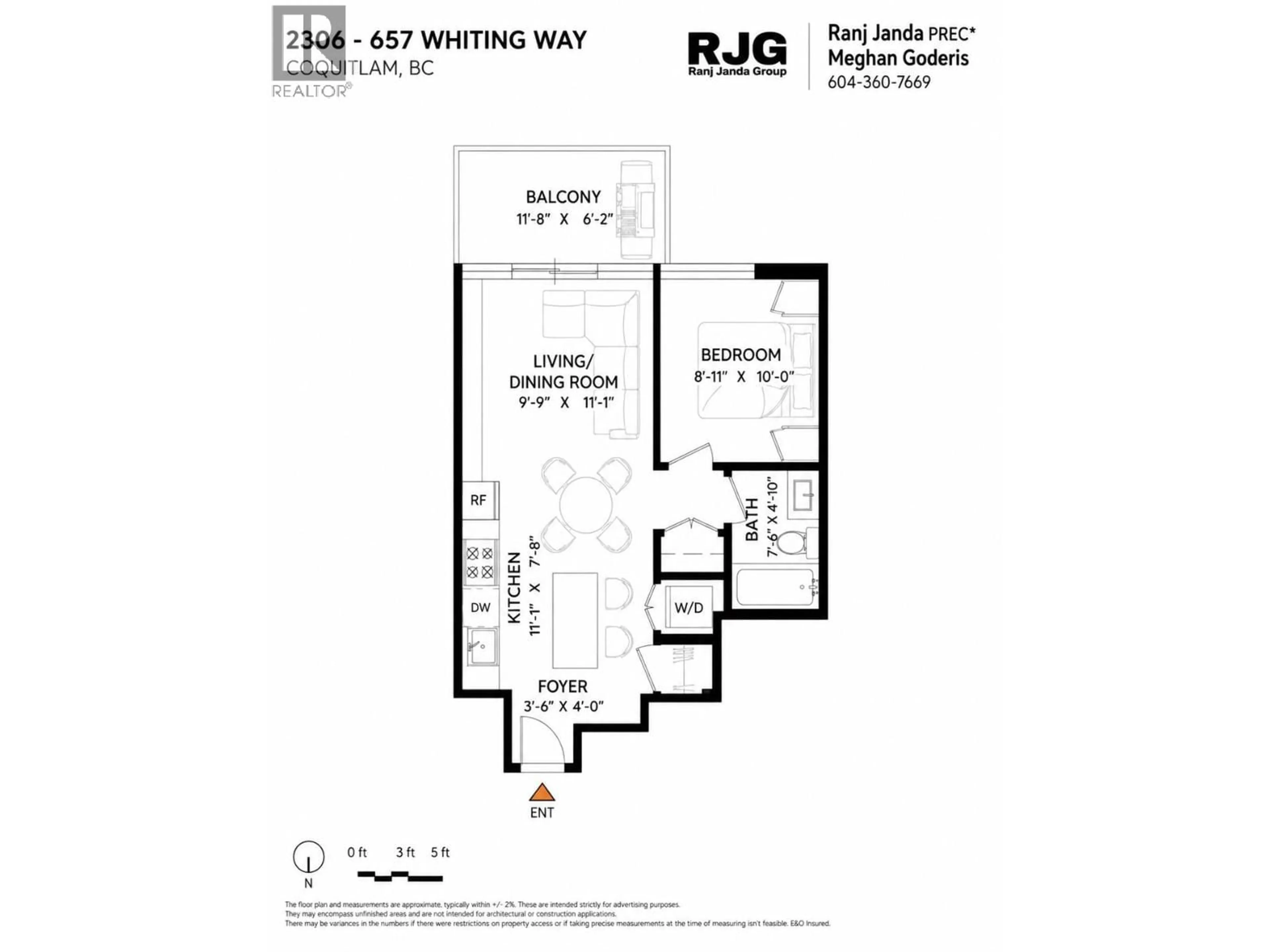 Floor plan for 2306 - 657 WHITING WAY, Coquitlam British Columbia V3J7W9