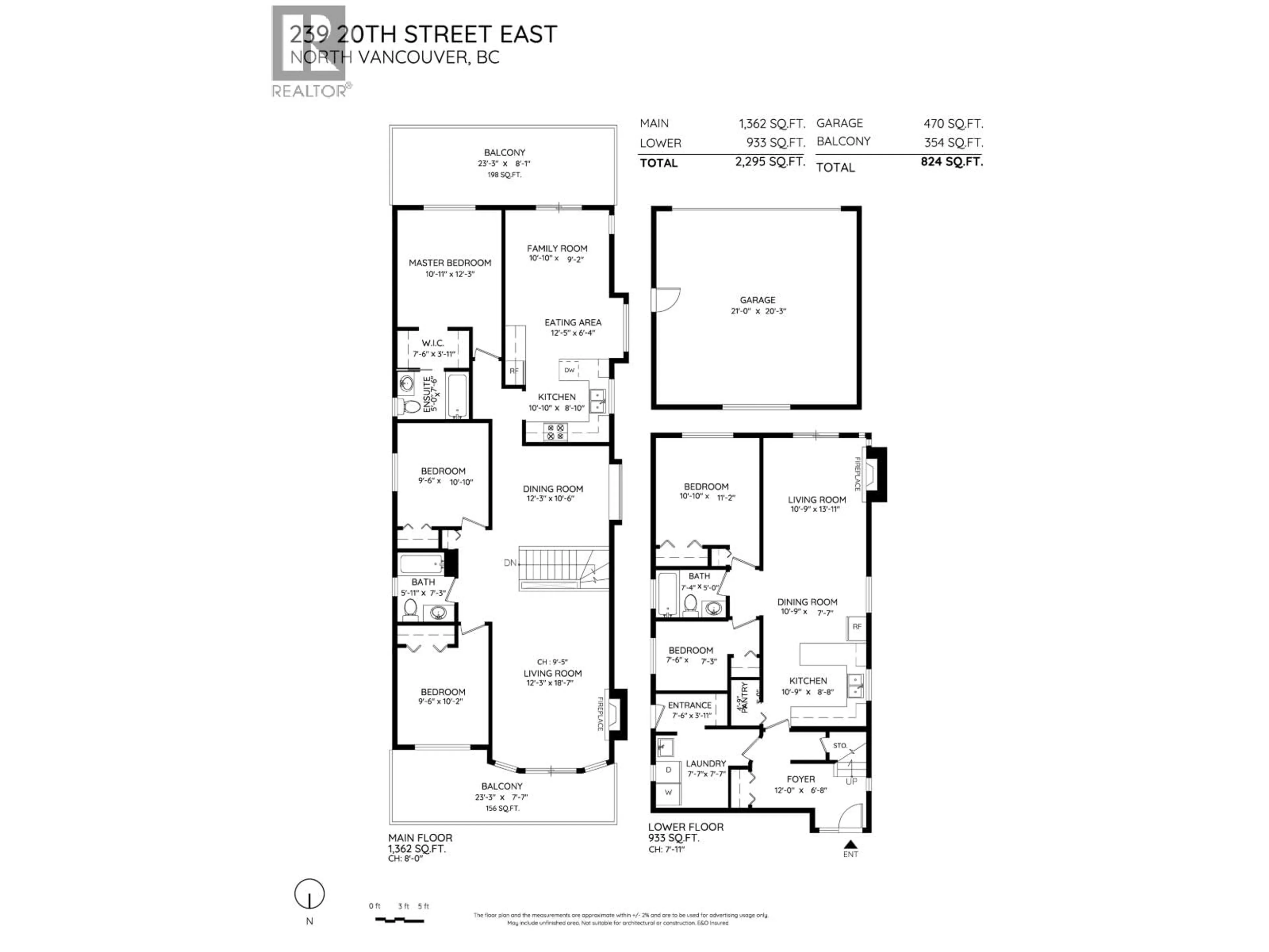 Floor plan for 239 20TH STREET, North Vancouver British Columbia V7L3A6