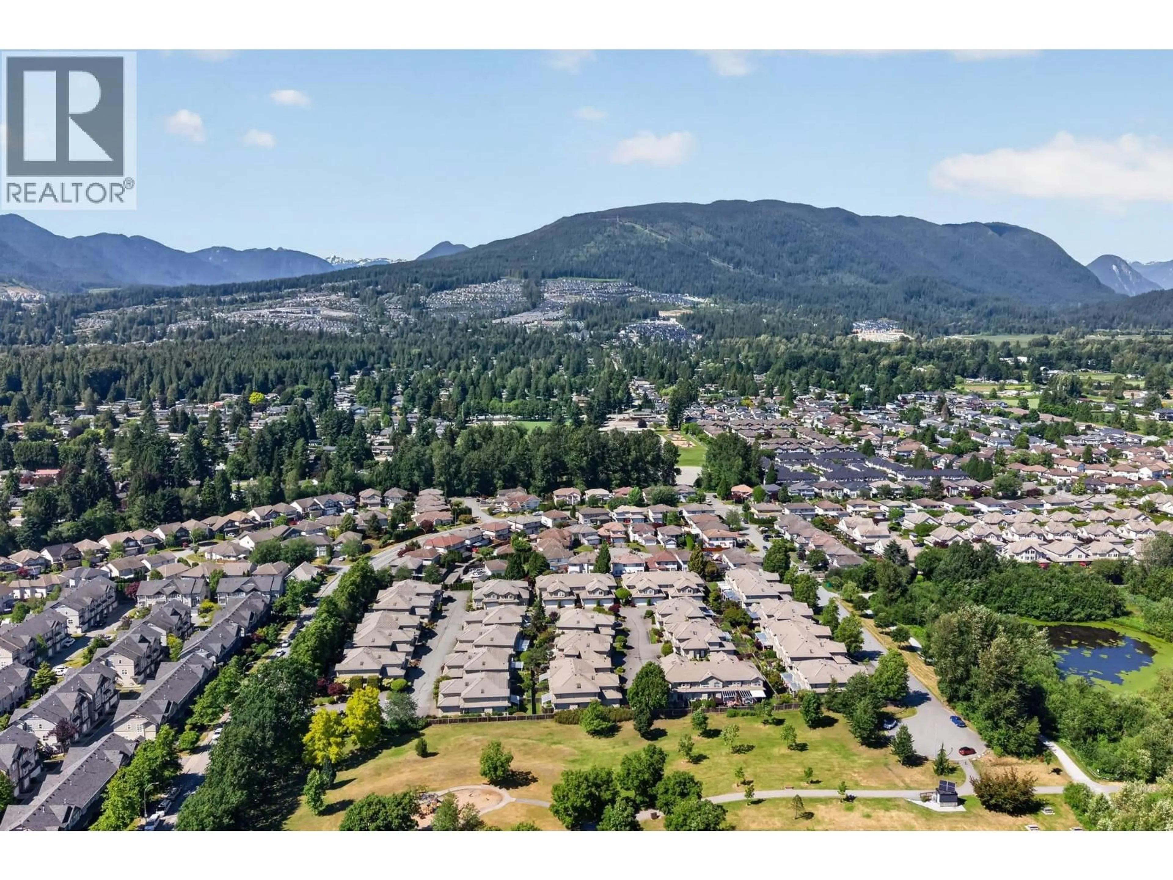A pic from outside/outdoor area/front of a property/back of a property/a pic from drone, mountain view for 24 - 998 RIVERSIDE DRIVE, Port Coquitlam British Columbia V3B7Y4