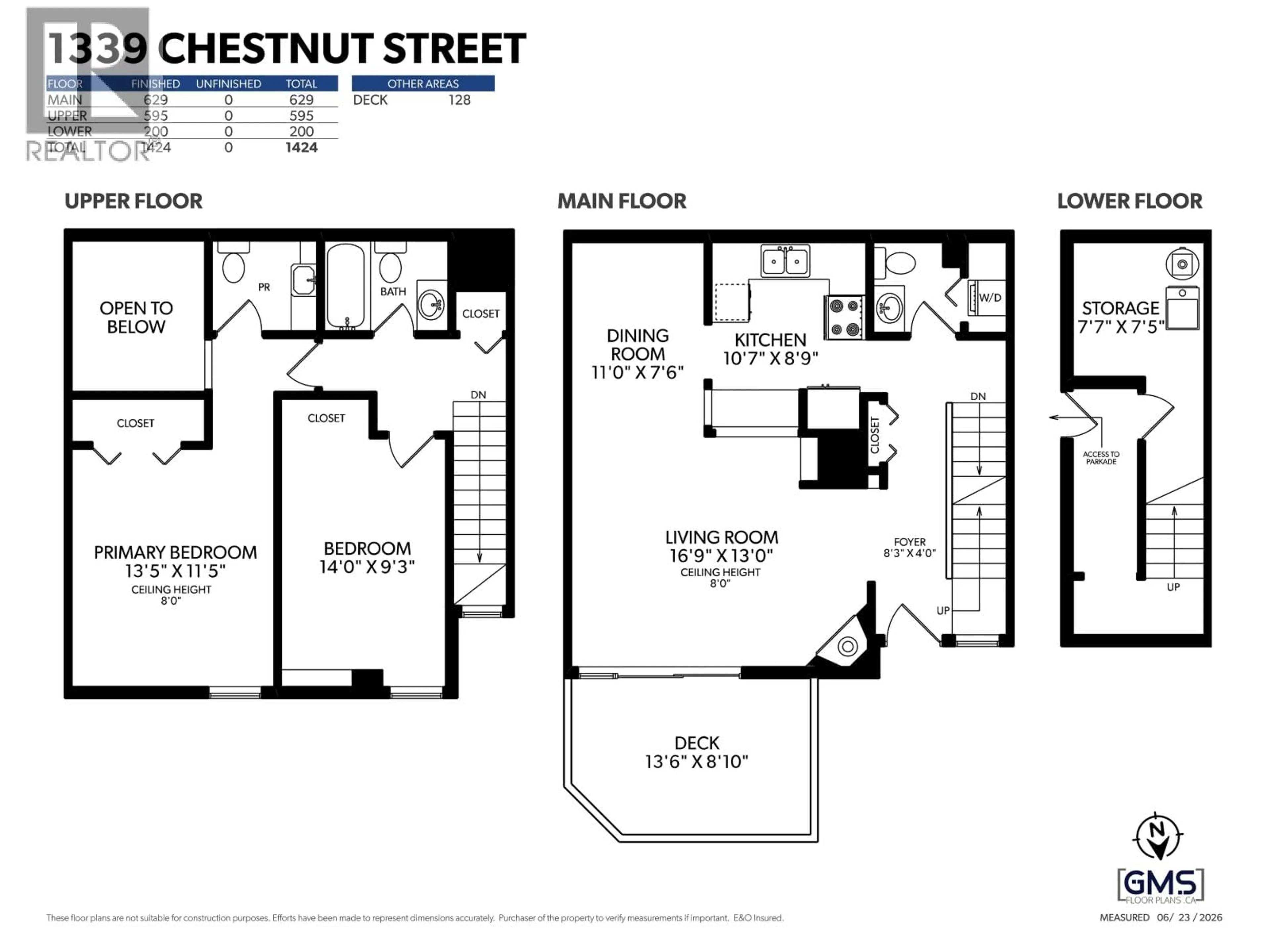 Floor plan for 1339 CHESTNUT STREET, Vancouver British Columbia V6J3K1