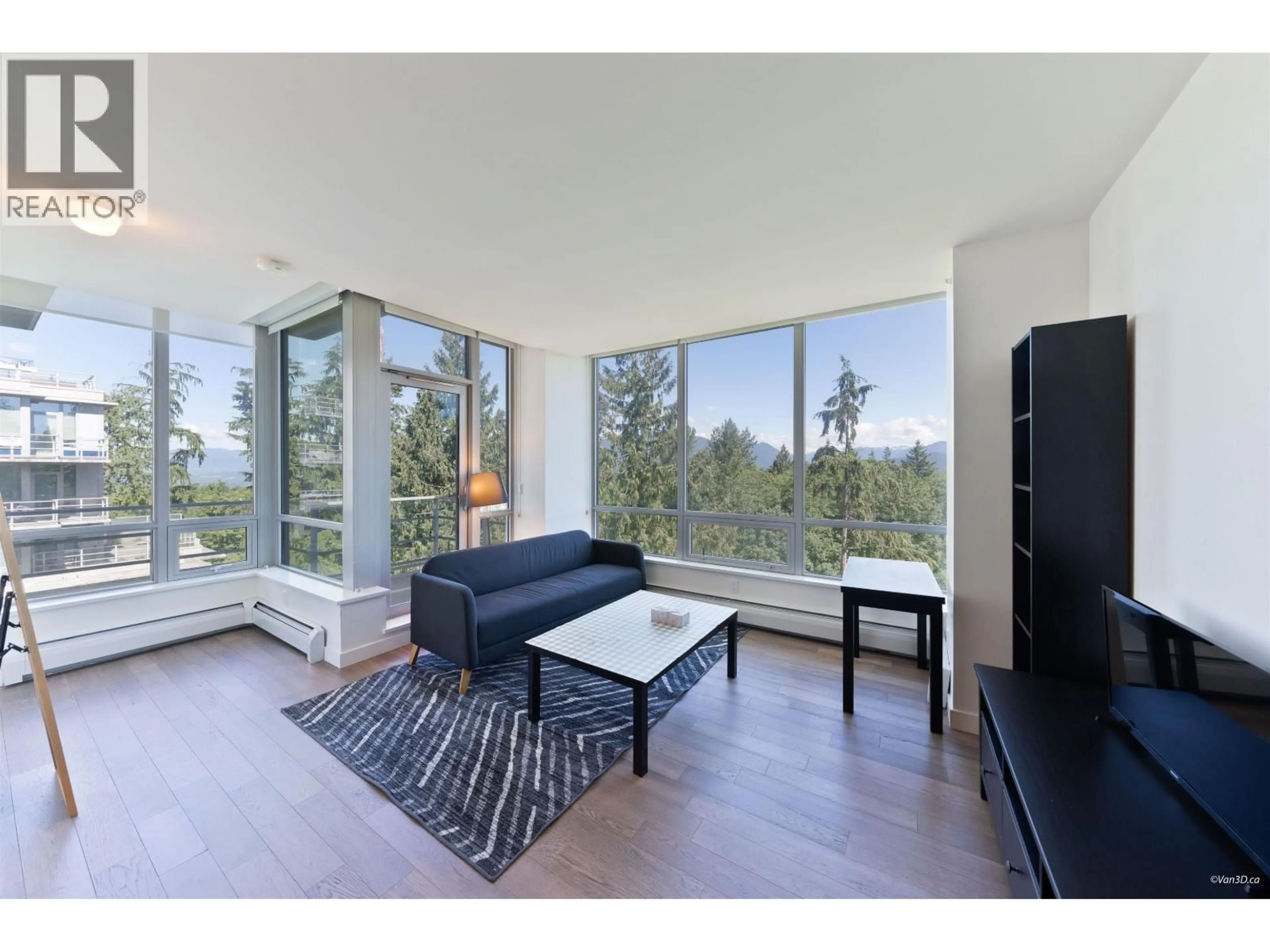Living room with furniture, unknown for 503 - 9080 UNIVERSITY CRESCENT, Burnaby British Columbia V5A0B7