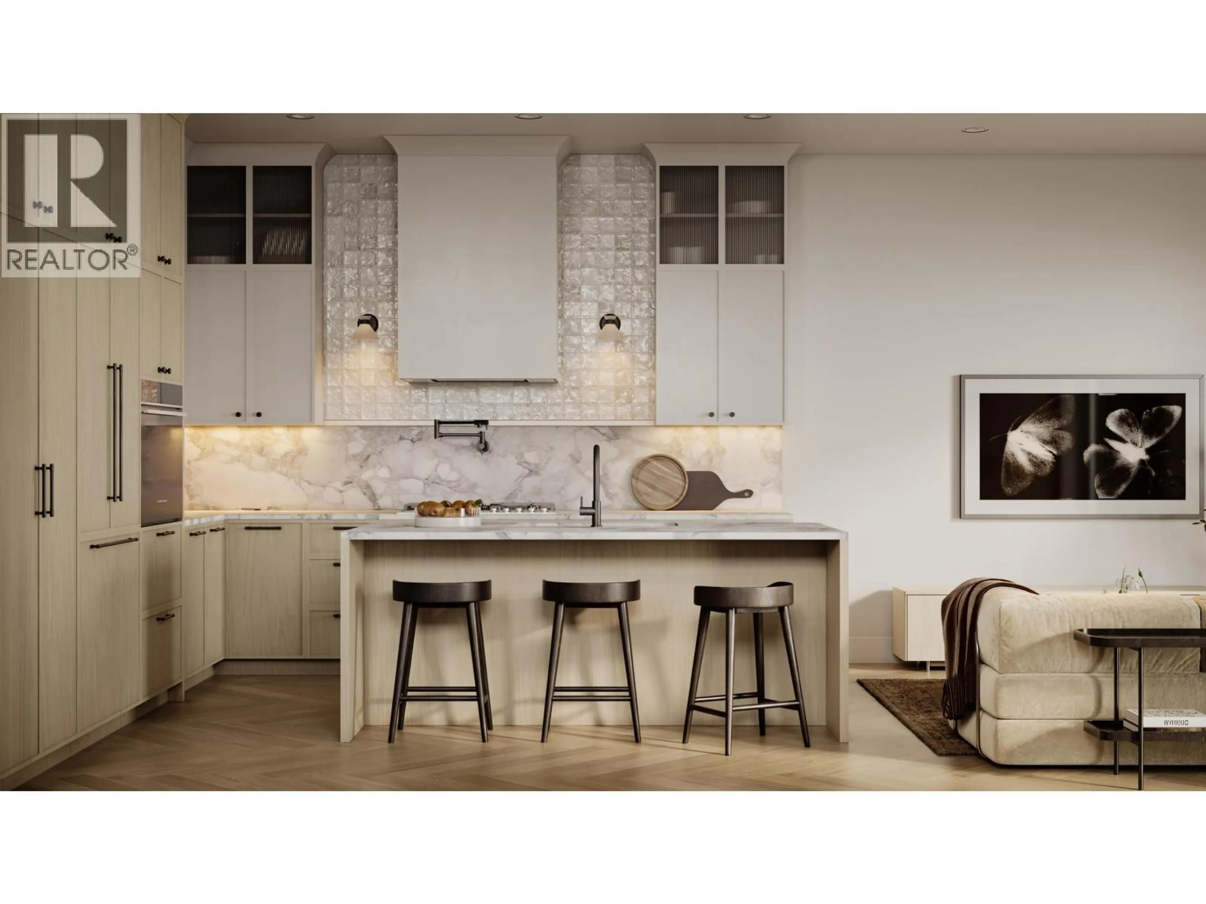 Open concept kitchen, ceramic/tile floor for 1 - 3936 33RD AVENUE, Vancouver British Columbia V6N2H8