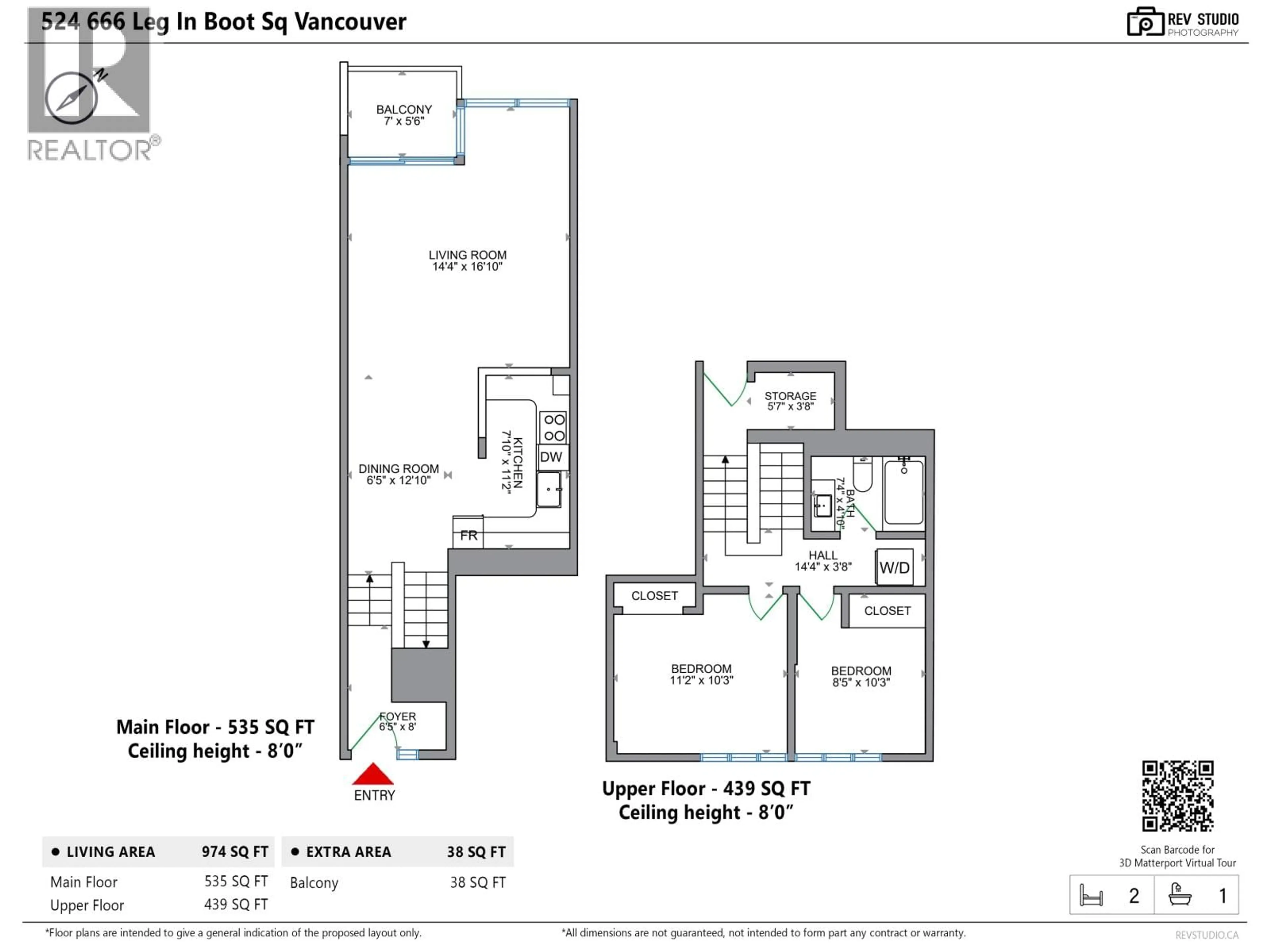Floor plan for 524 - 666 LEG IN BOOT SQUARE, Vancouver British Columbia V5Z4B3