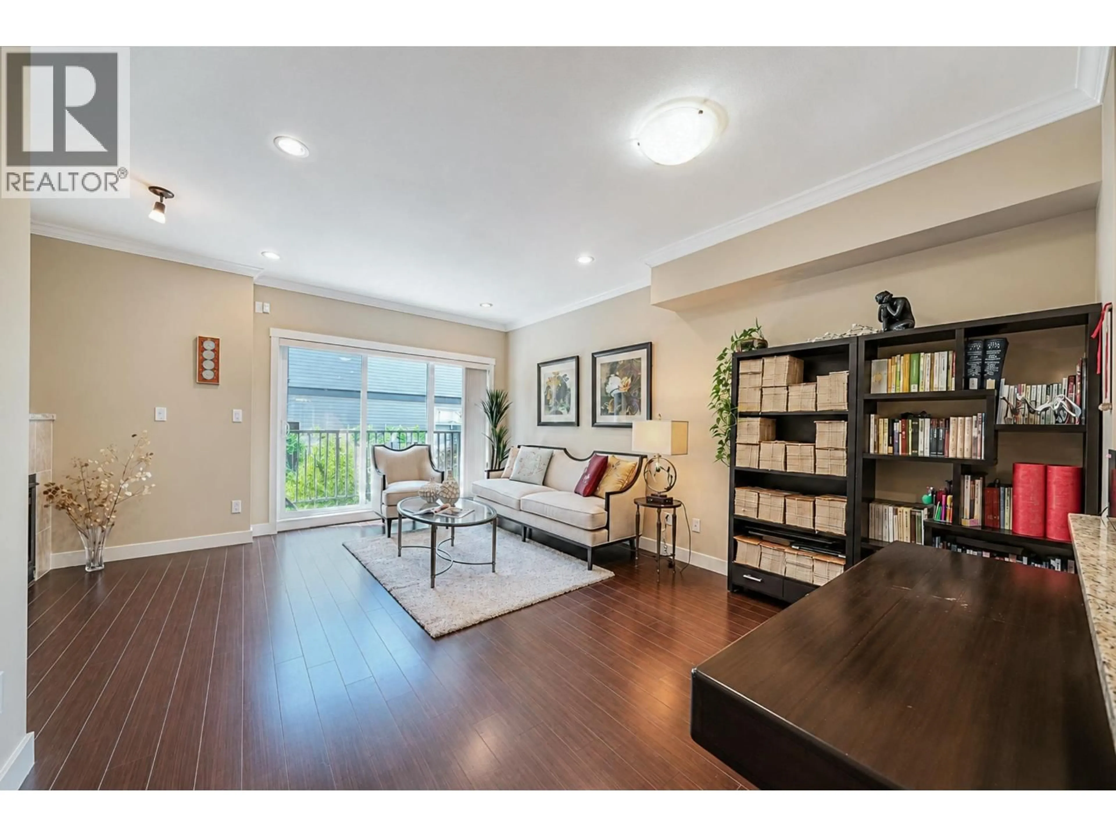 Living room with furniture, wood/laminate floor for 29 - 7051 ASH STREET, Richmond British Columbia V6Y2R9
