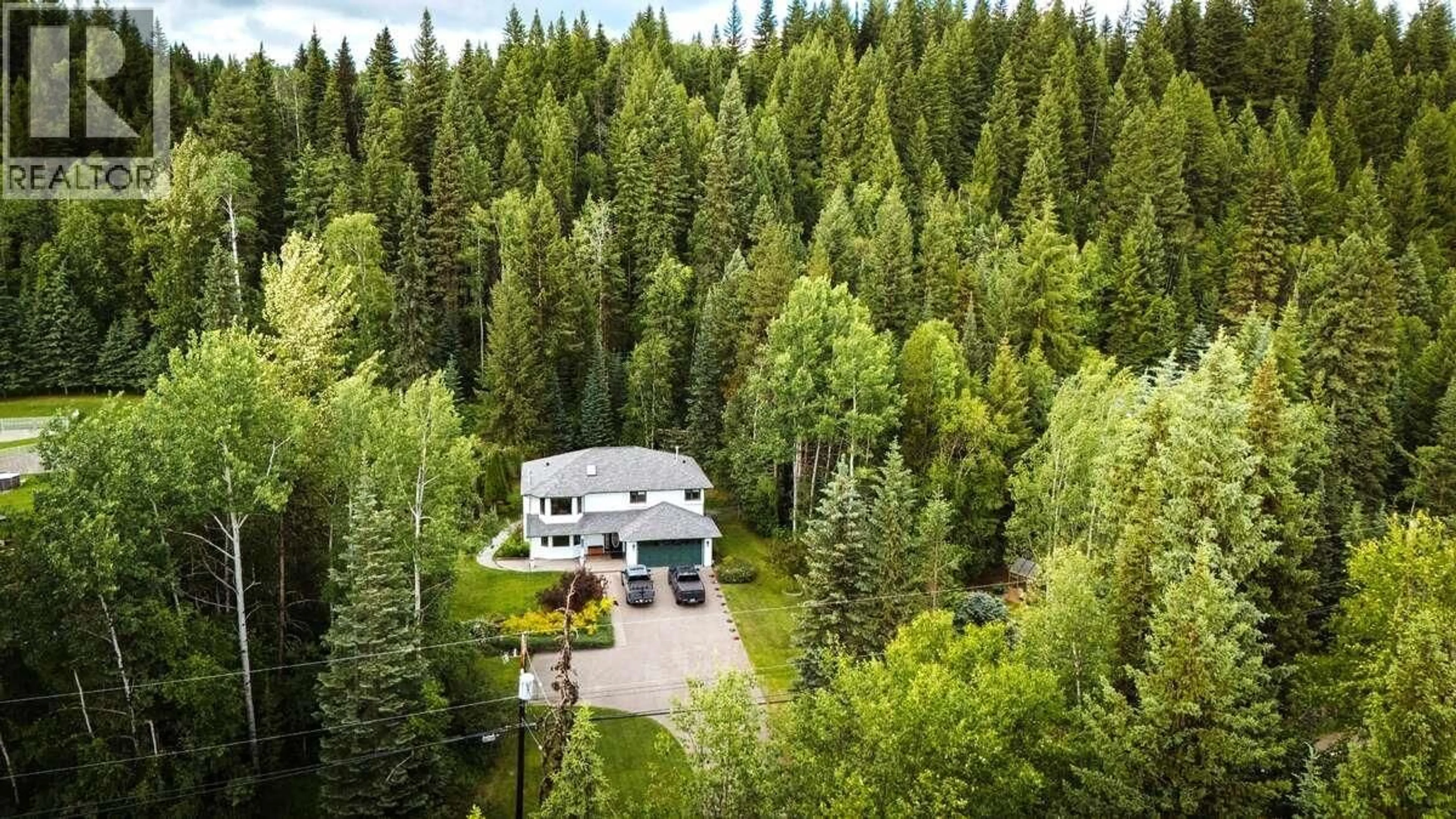 A pic from outside/outdoor area/front of a property/back of a property/a pic from drone, forest/trees view for 8488 NORTH NECHAKO ROAD, Prince George British Columbia V2K4Z7