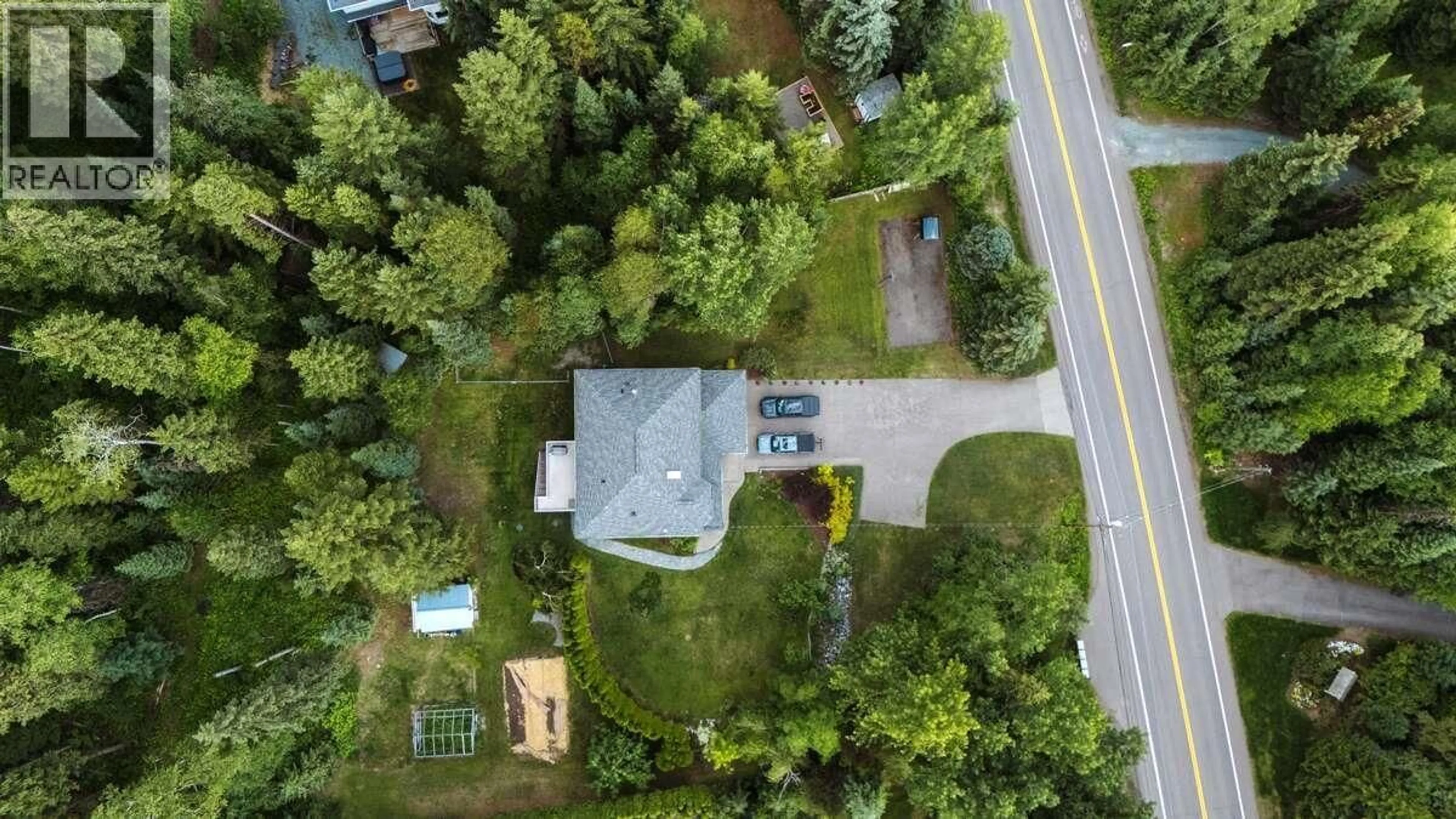 A pic from outside/outdoor area/front of a property/back of a property/a pic from drone, street for 8488 NORTH NECHAKO ROAD, Prince George British Columbia V2K4Z7