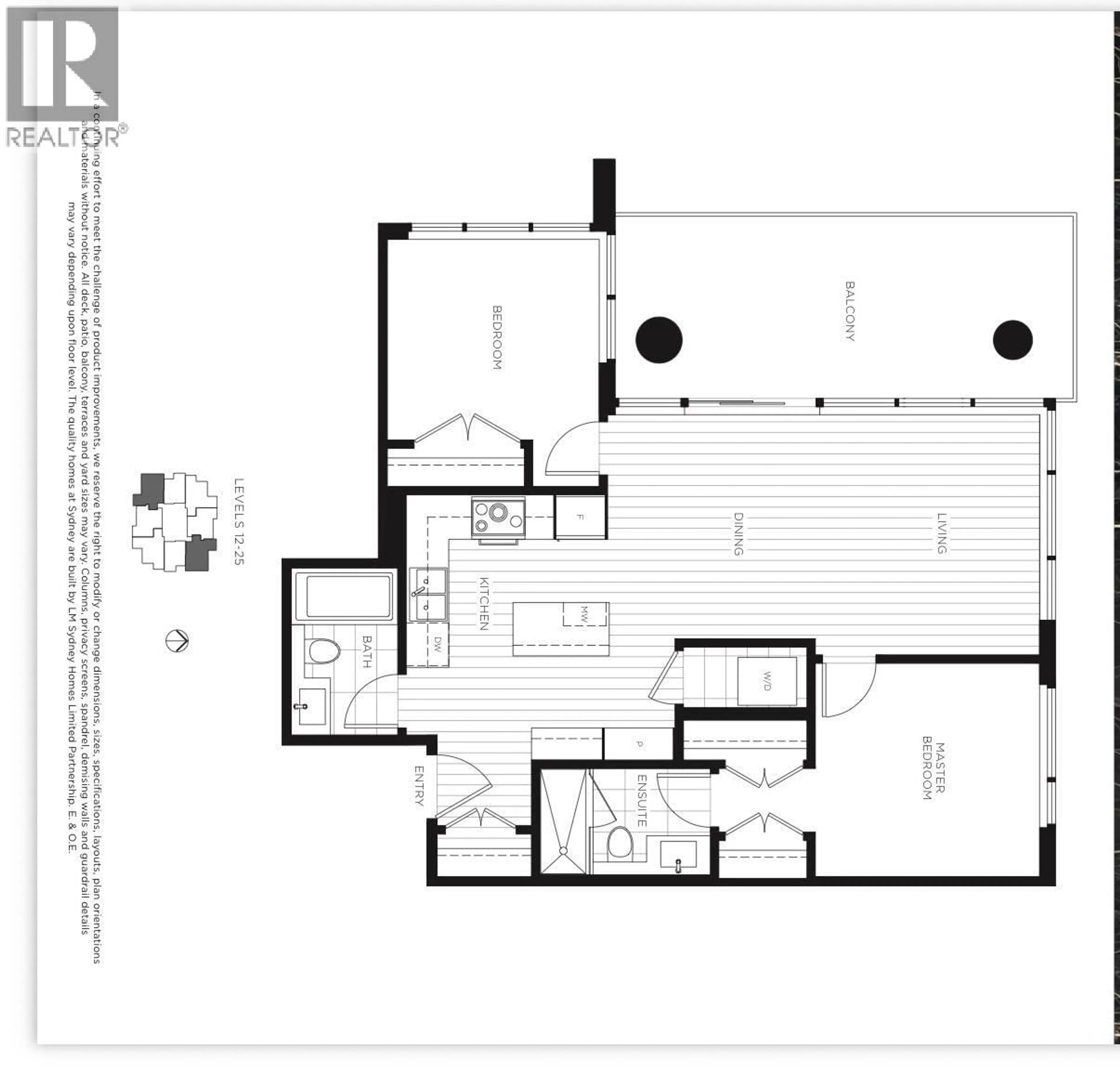 Floor plan for 2306 - 555 SYDNEY AVENUE, Coquitlam British Columbia V3K0G5