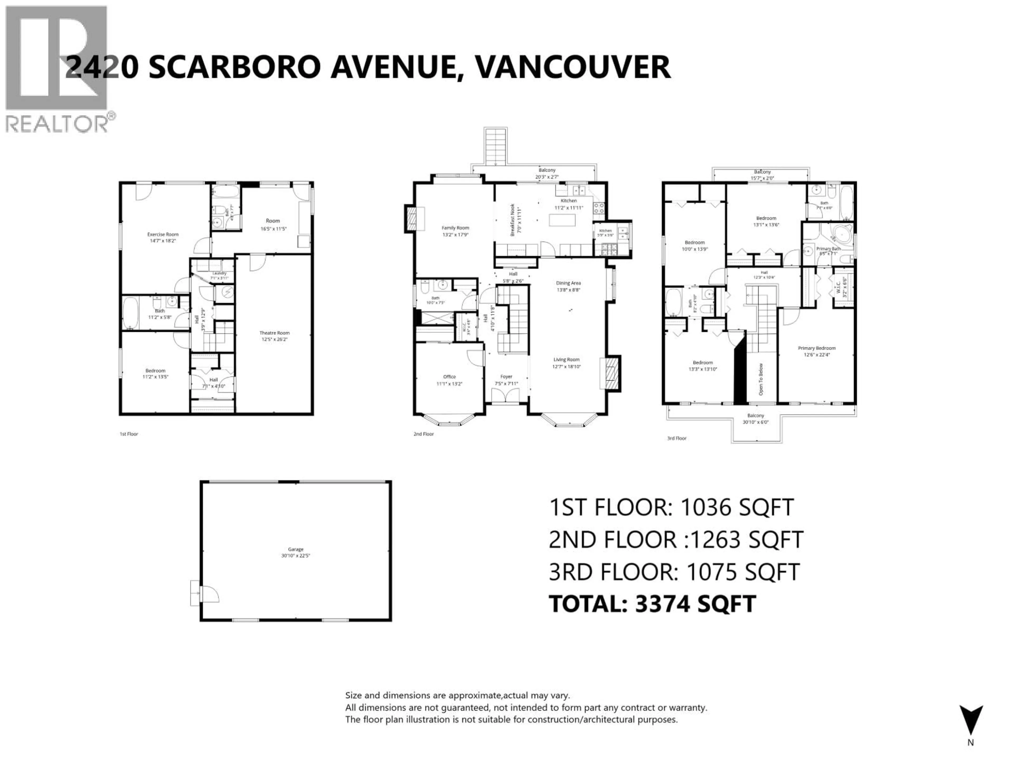 Floor plan for 2420 SCARBORO AVENUE, Vancouver British Columbia V5P2L4