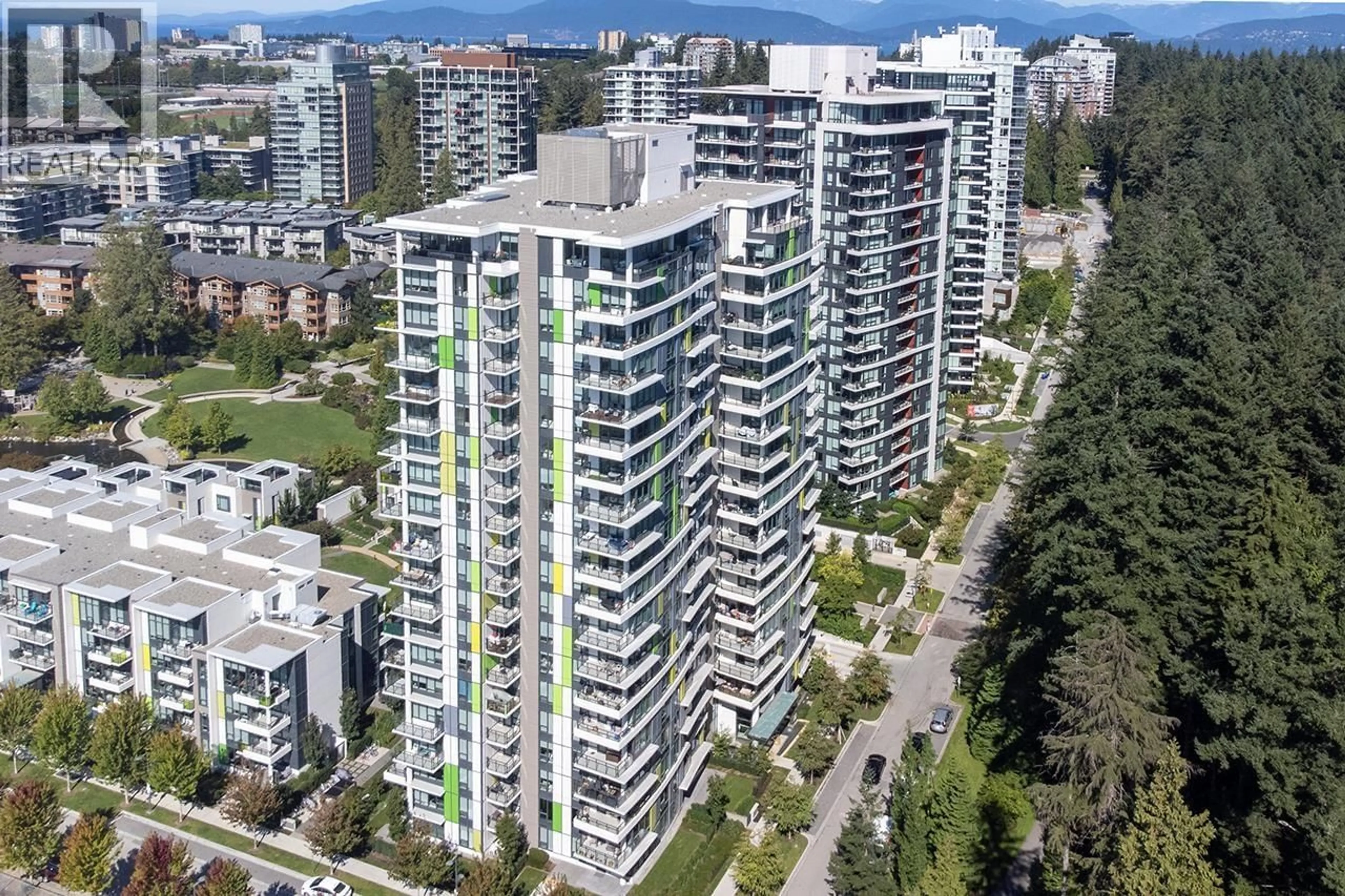 A pic from outside/outdoor area/front of a property/back of a property/a pic from drone, city buildings view from balcony for 1208 - 3487 BINNING ROAD, Vancouver British Columbia V6S0K8