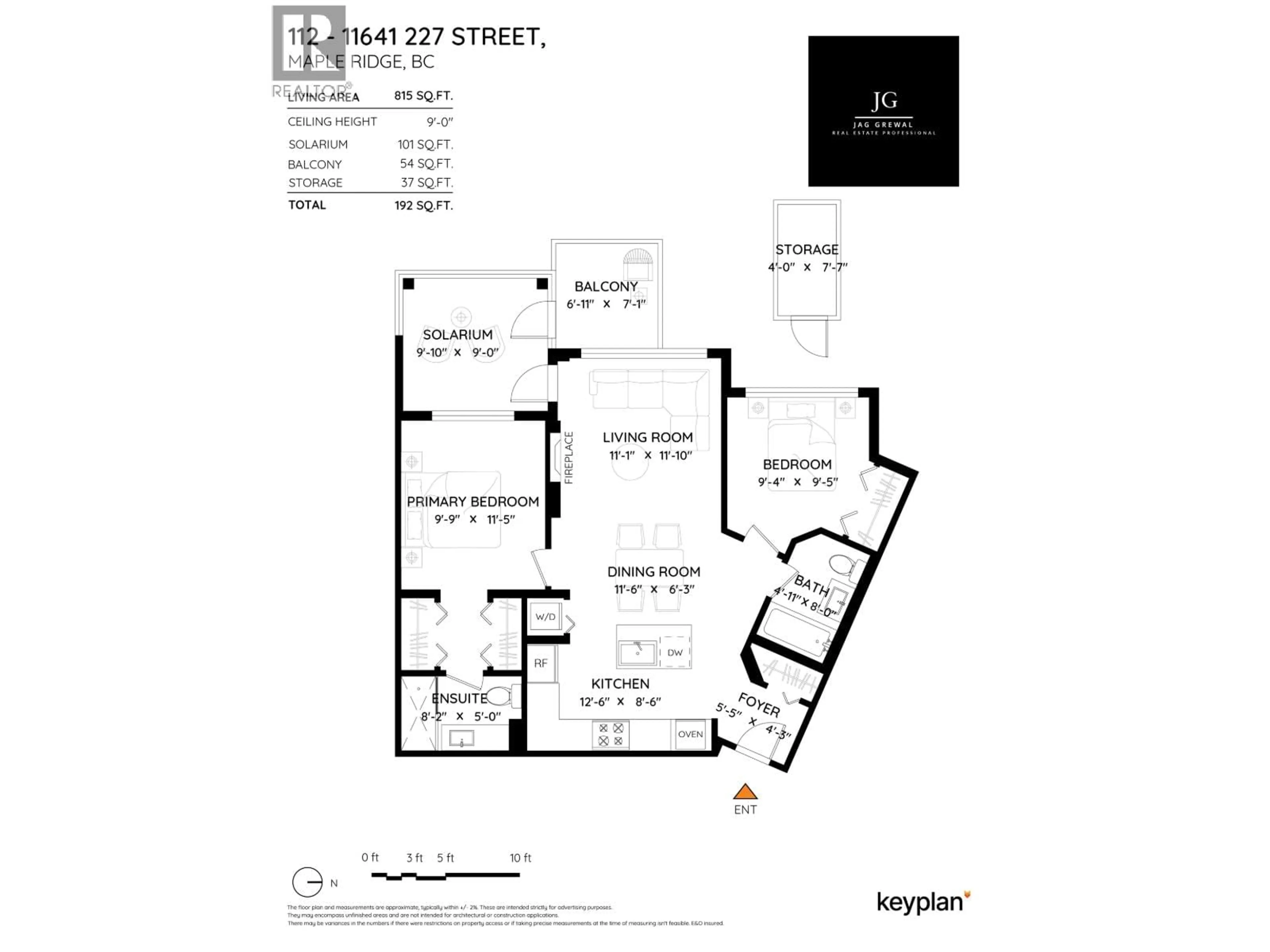 Floor plan for 112 - 11641 227 STREET, Maple Ridge British Columbia V2X9J6