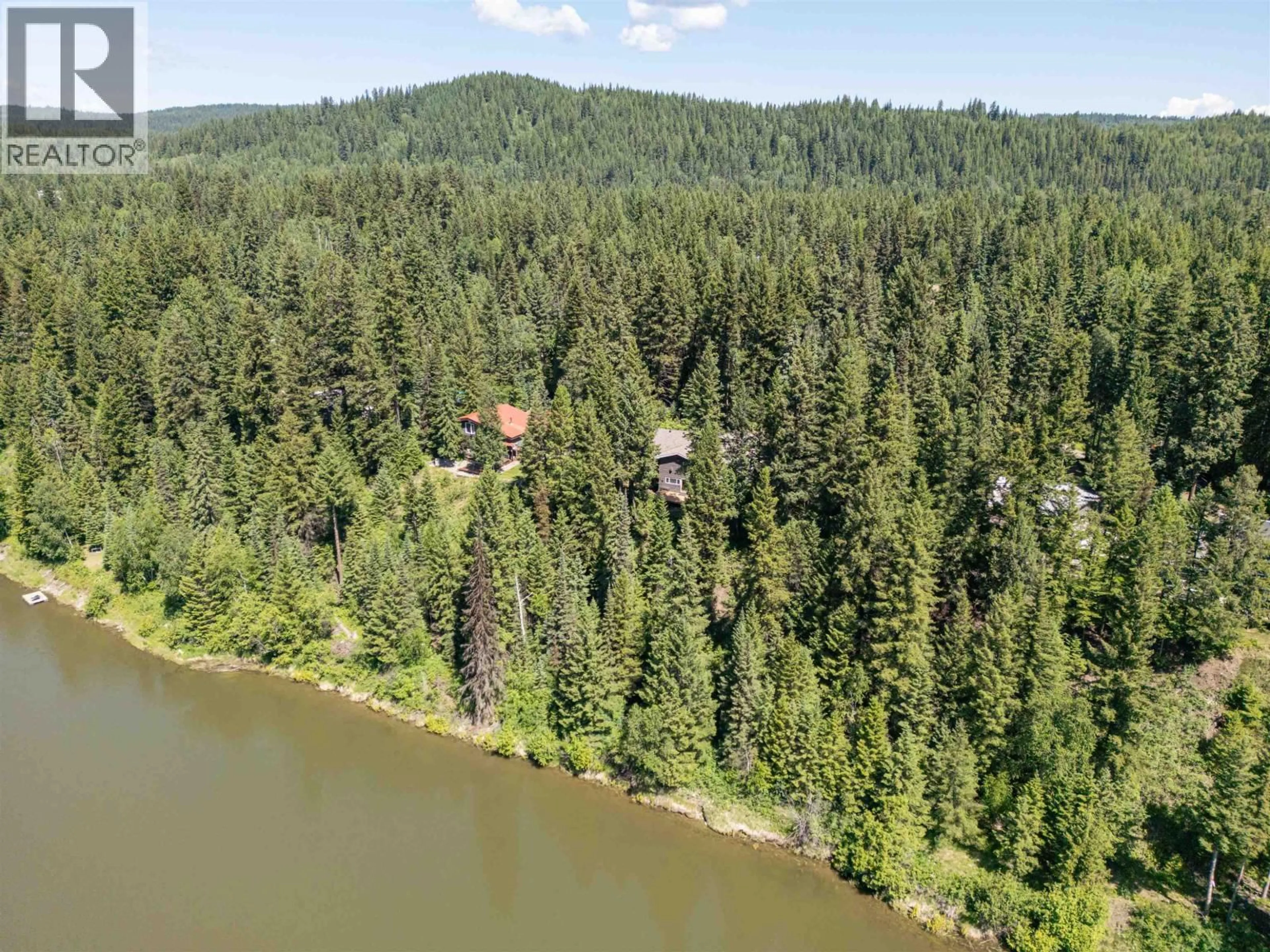 A pic from outside/outdoor area/front of a property/back of a property/a pic from drone, water/lake/river/ocean view for 6201 BENCH DRIVE, Prince George British Columbia V2K4Y9