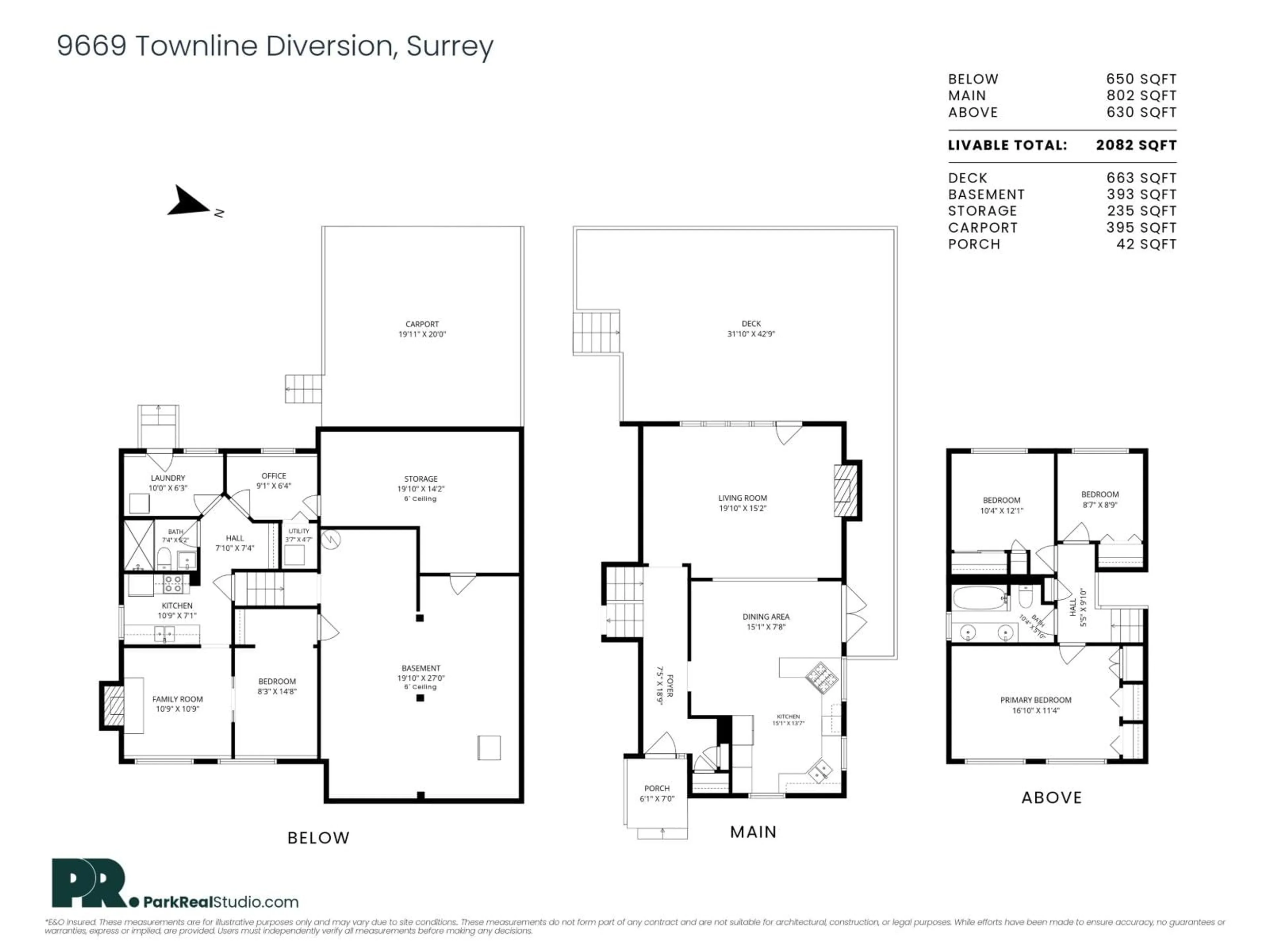Floor plan for 9669 TOWNLINE DIVERSION, Surrey British Columbia V3V2T1