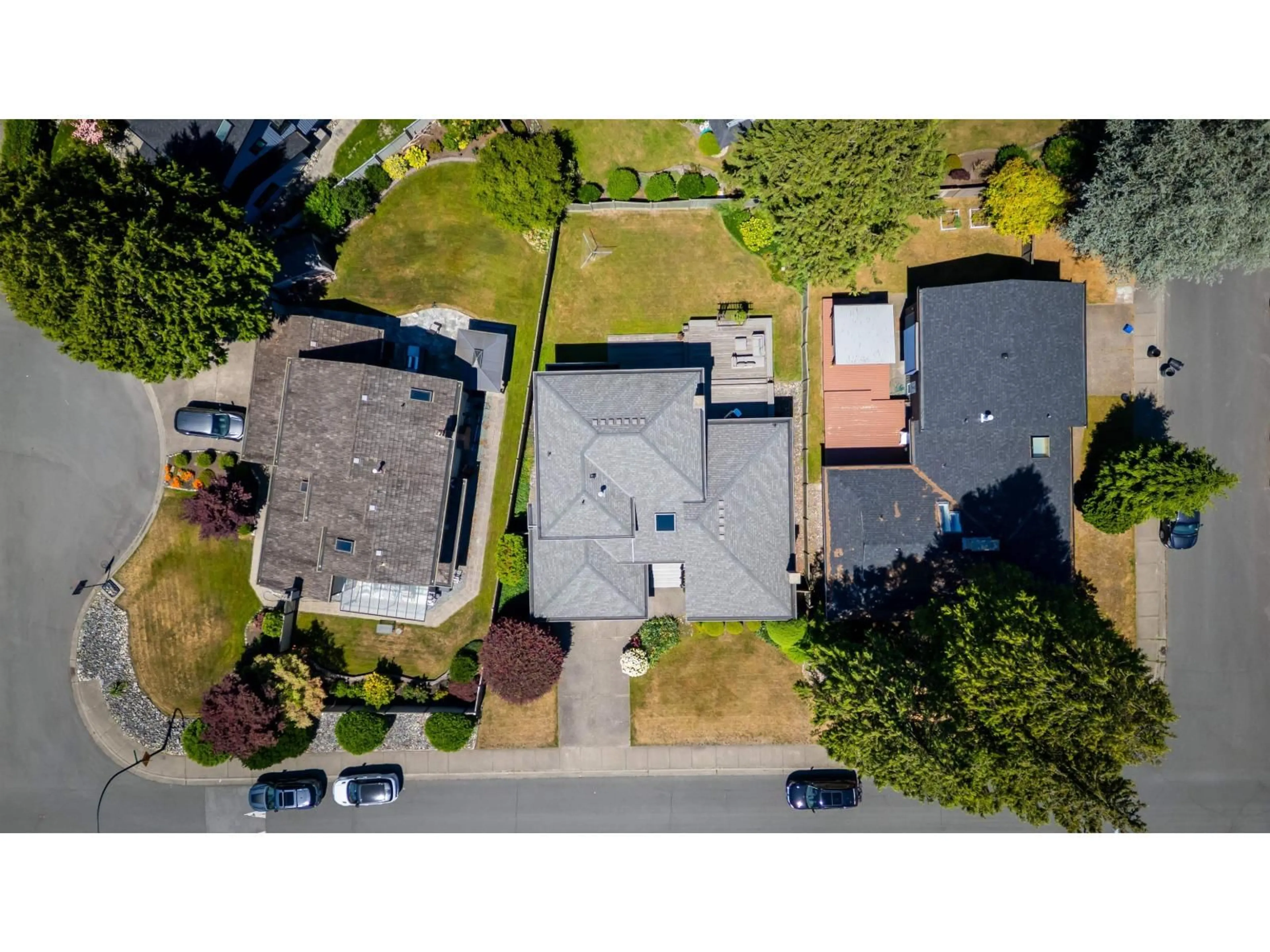 A pic from outside/outdoor area/front of a property/back of a property/a pic from drone, street for 11663 RIDGECREST DRIVE, Delta British Columbia V4E3A3