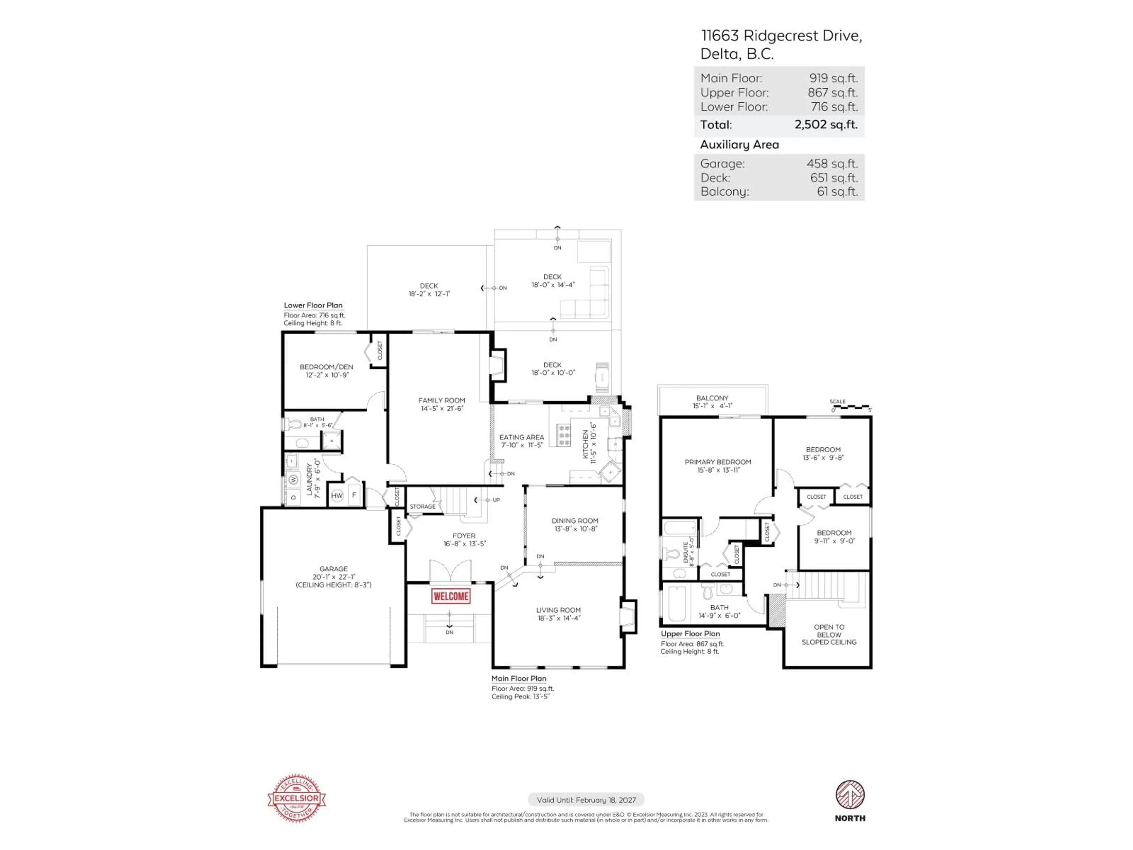 Floor plan for 11663 RIDGECREST DRIVE, Delta British Columbia V4E3A3
