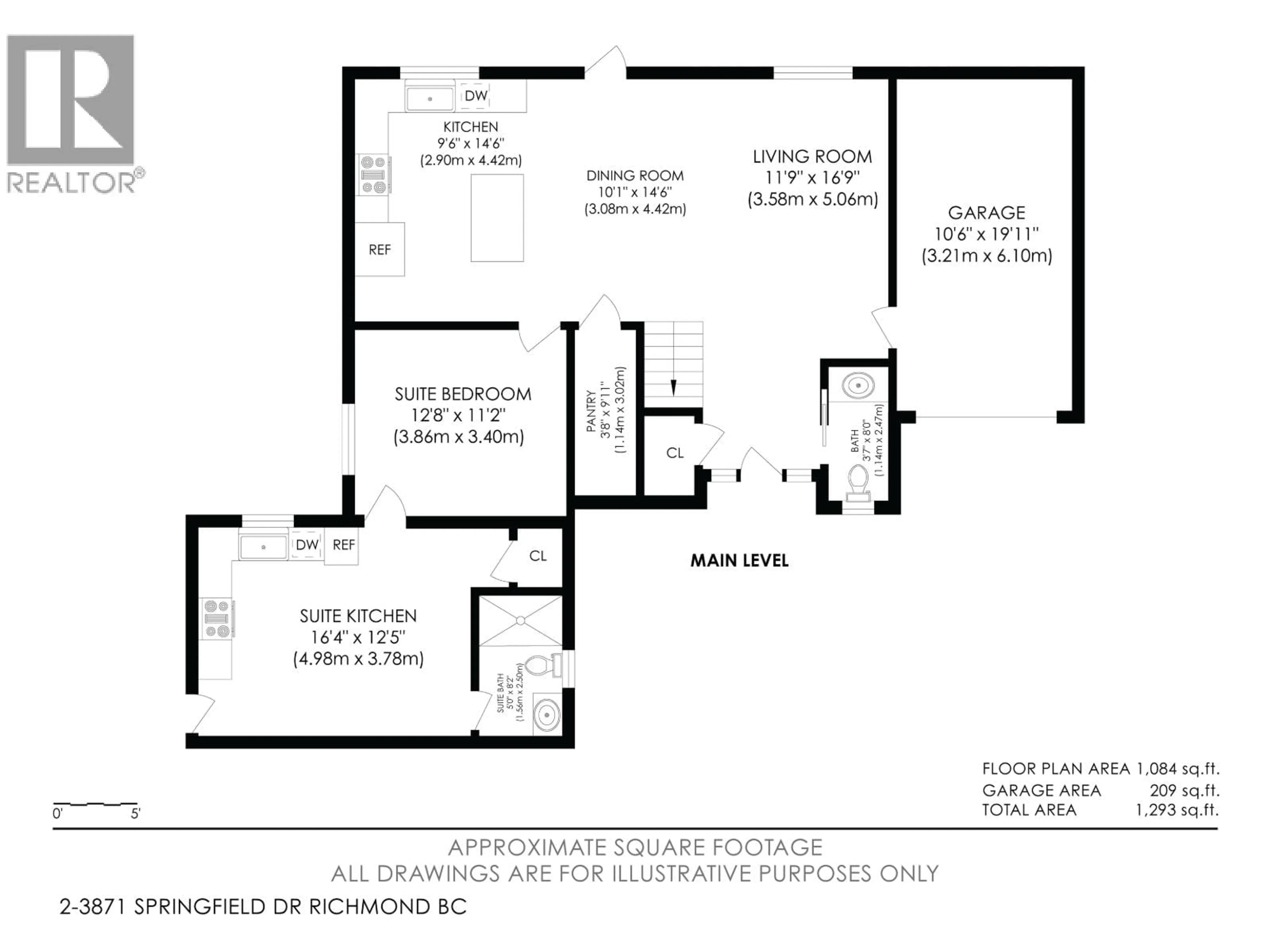 Floor plan for 2 - 3871 SPRINGFIELD DRIVE, Richmond British Columbia V7E1Z3