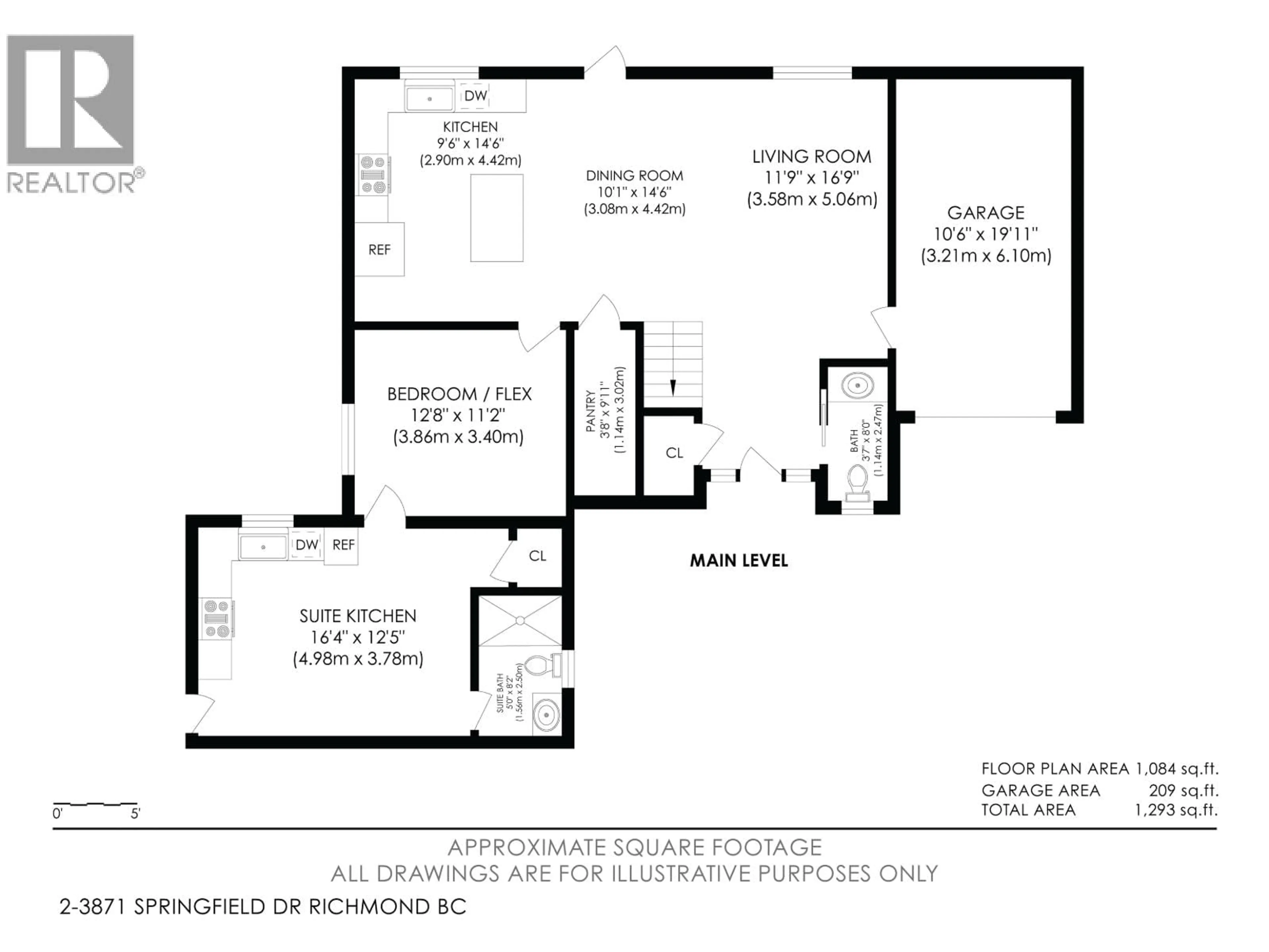 Floor plan for 2 - 3871 SPRINGFIELD DRIVE, Richmond British Columbia V7E1Z3