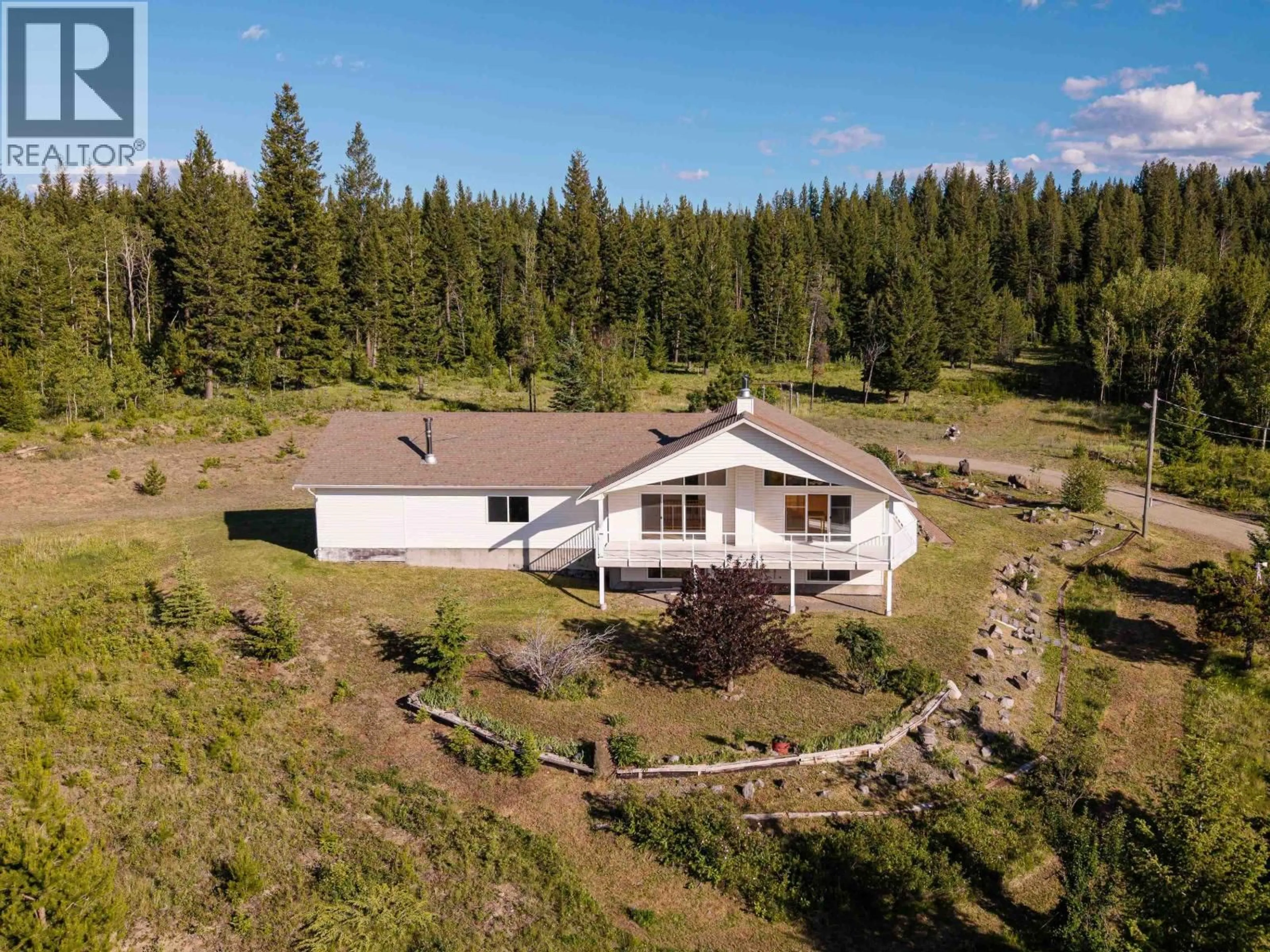 A pic from outside/outdoor area/front of a property/back of a property/a pic from drone, mountain view for 6088 BUTTE ROAD, Lone Butte British Columbia V0K1X0