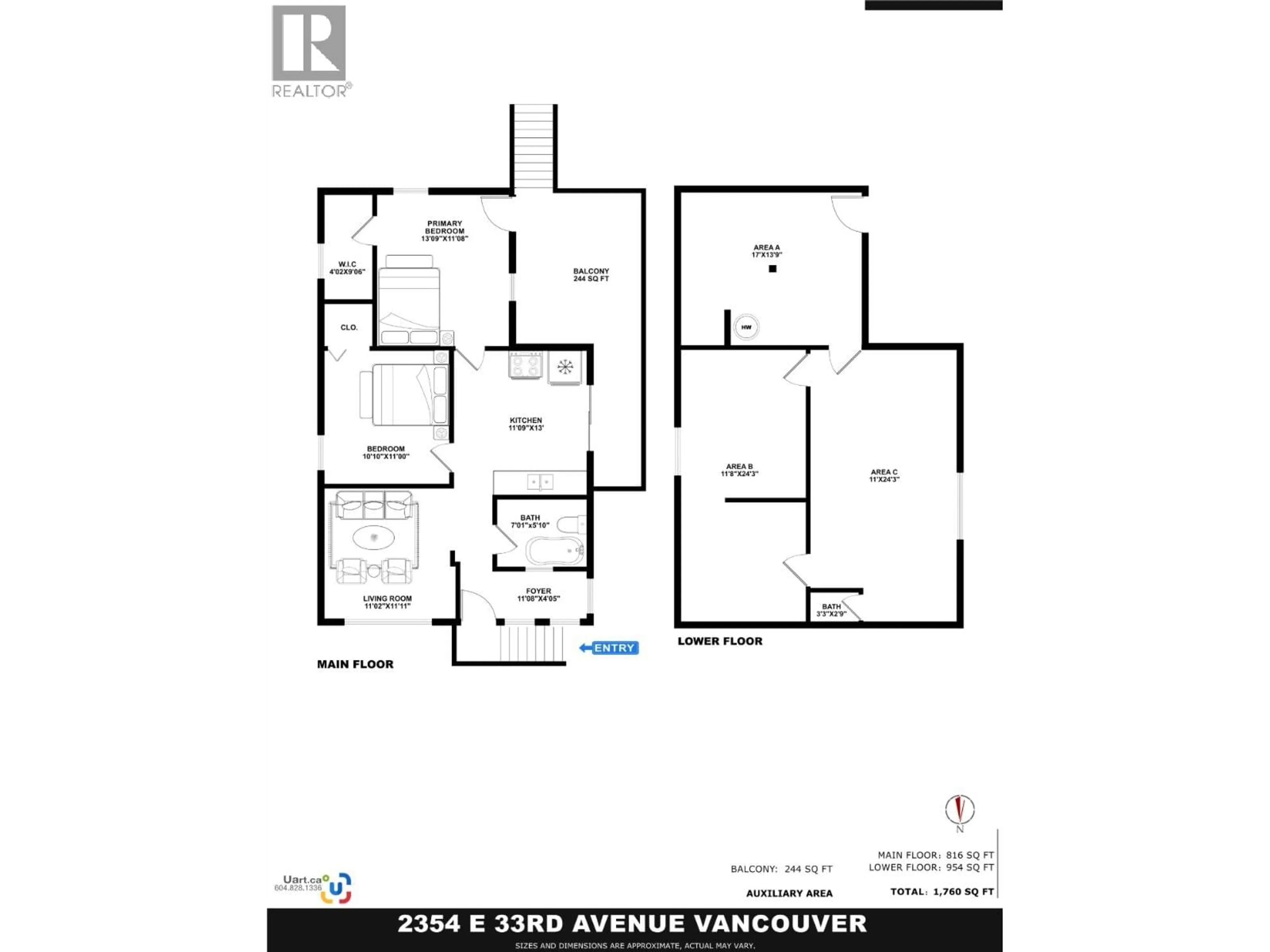 Floor plan for 2354 33RD AVENUE, Vancouver British Columbia V5R2S3