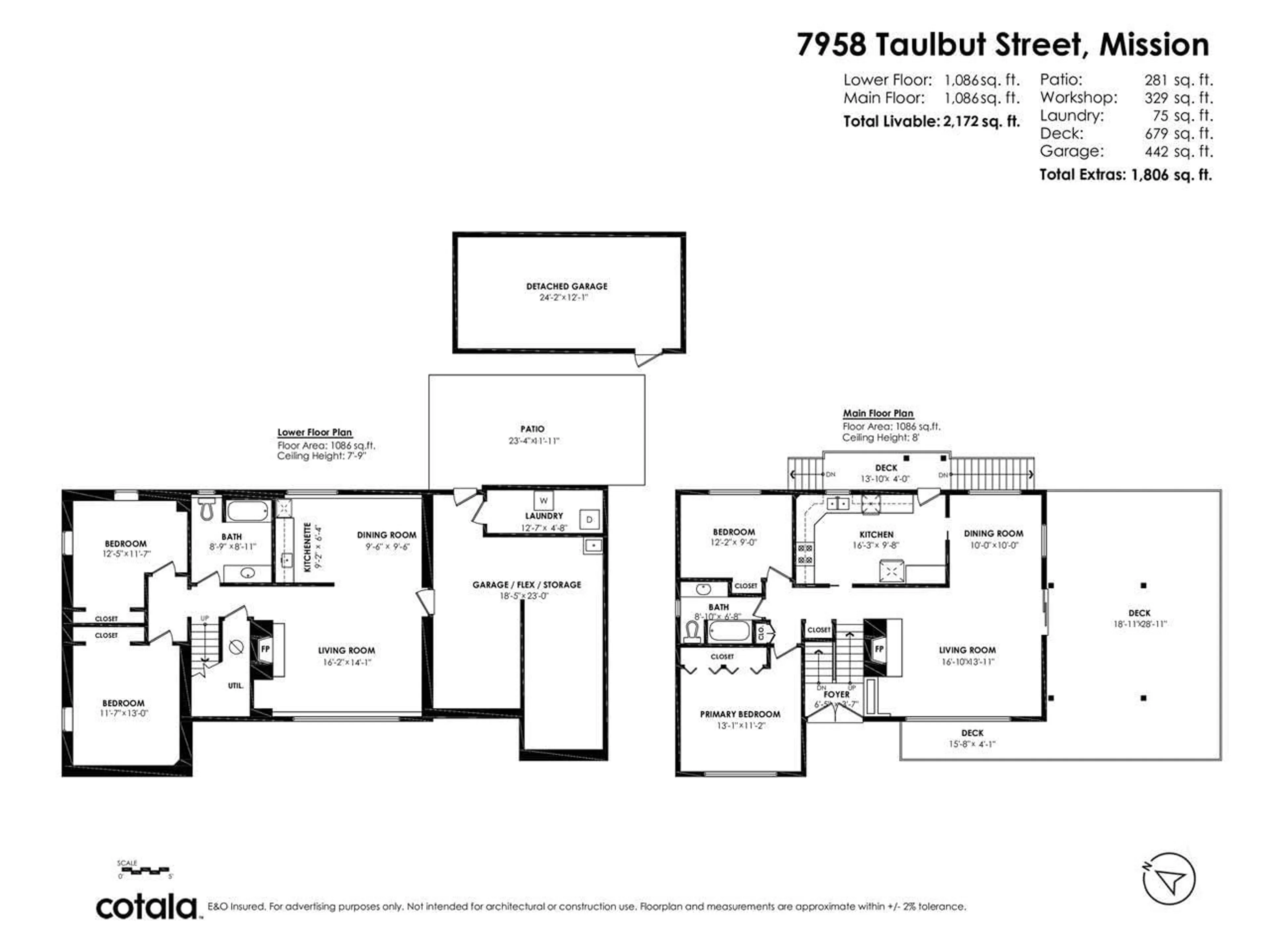 Floor plan for 7958 TAULBUT STREET, Mission British Columbia V2V3W7