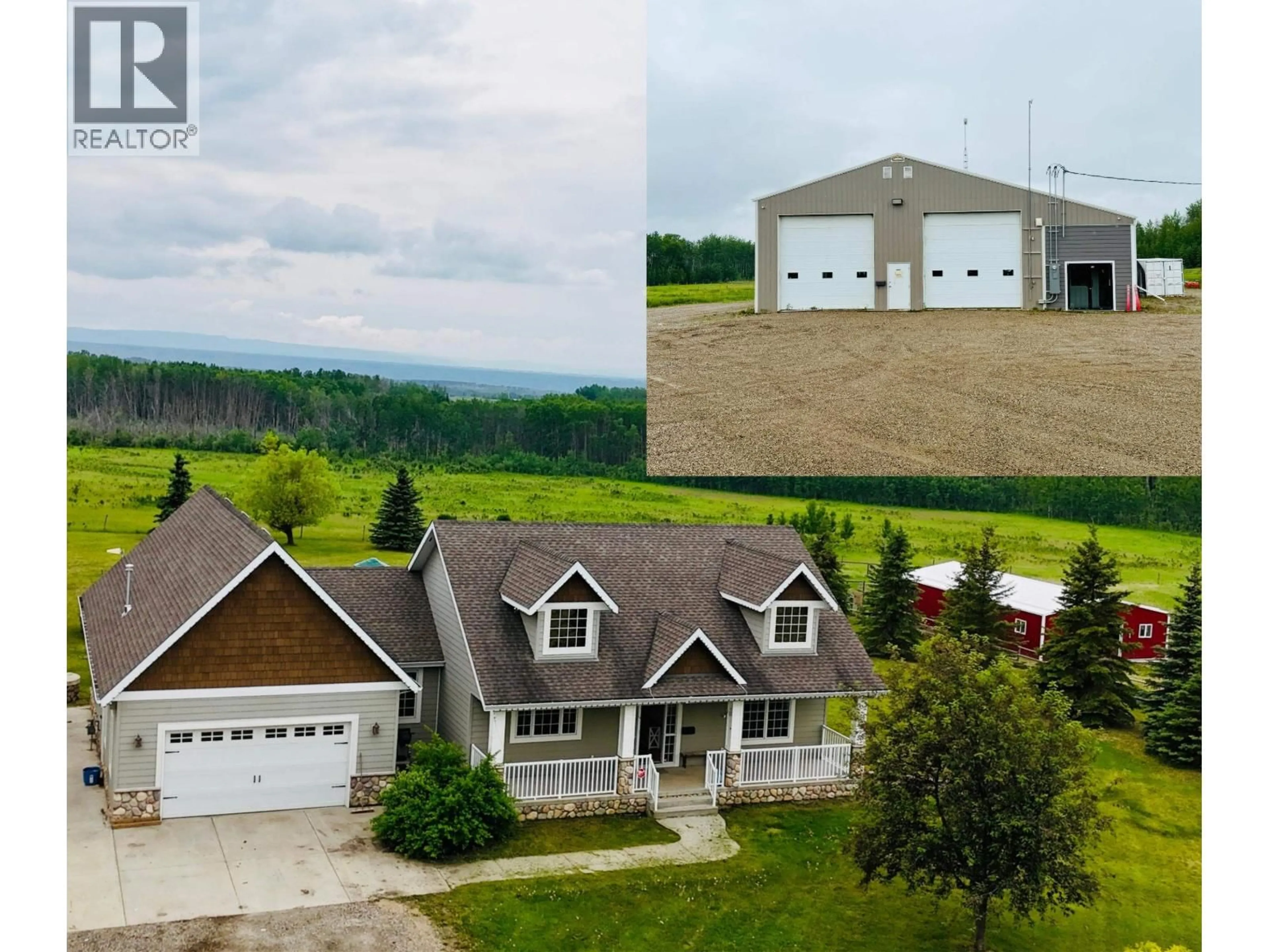 A pic from outside/outdoor area/front of a property/back of a property/a pic from drone, mountain view for 12201 PACIFIC AVENUE, Fort St. John British Columbia V1J8A5