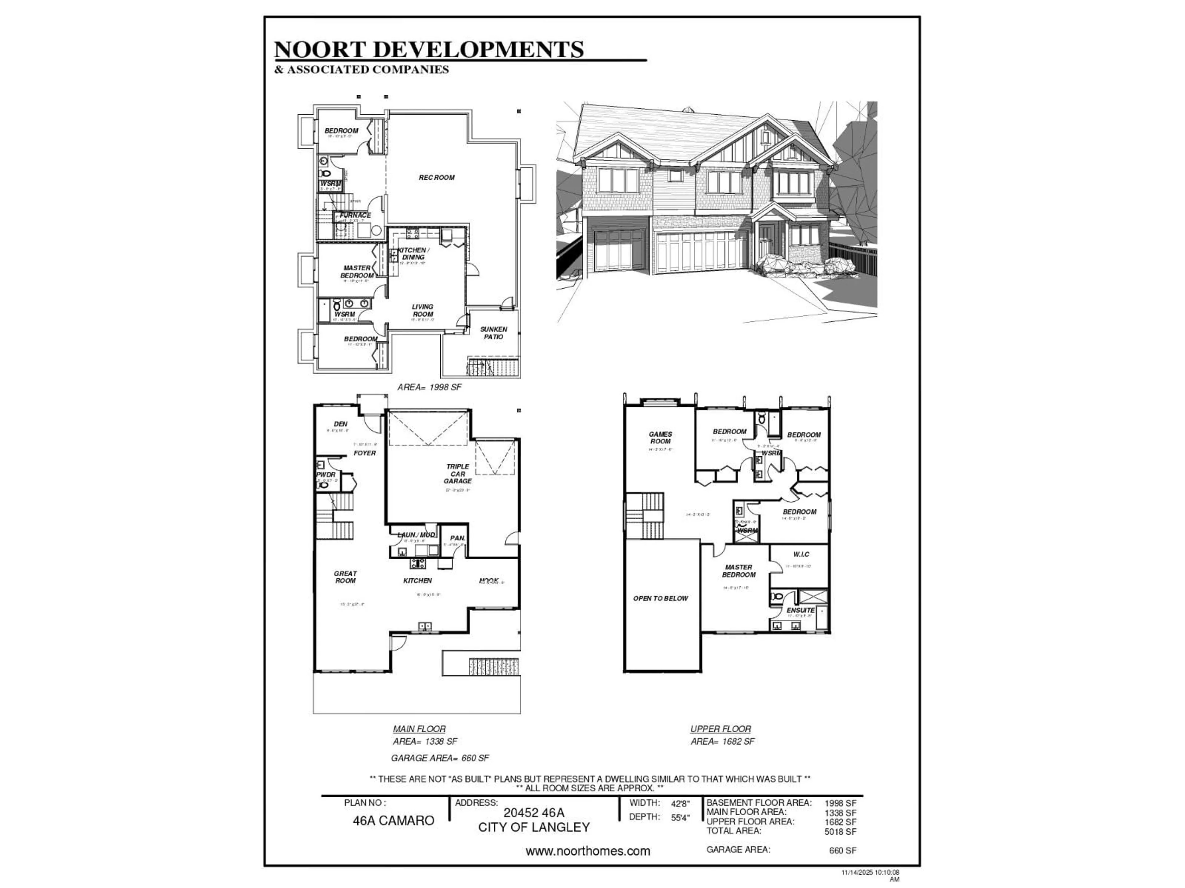 Floor plan for 20452 46A AVENUE, Langley British Columbia V3A3J8