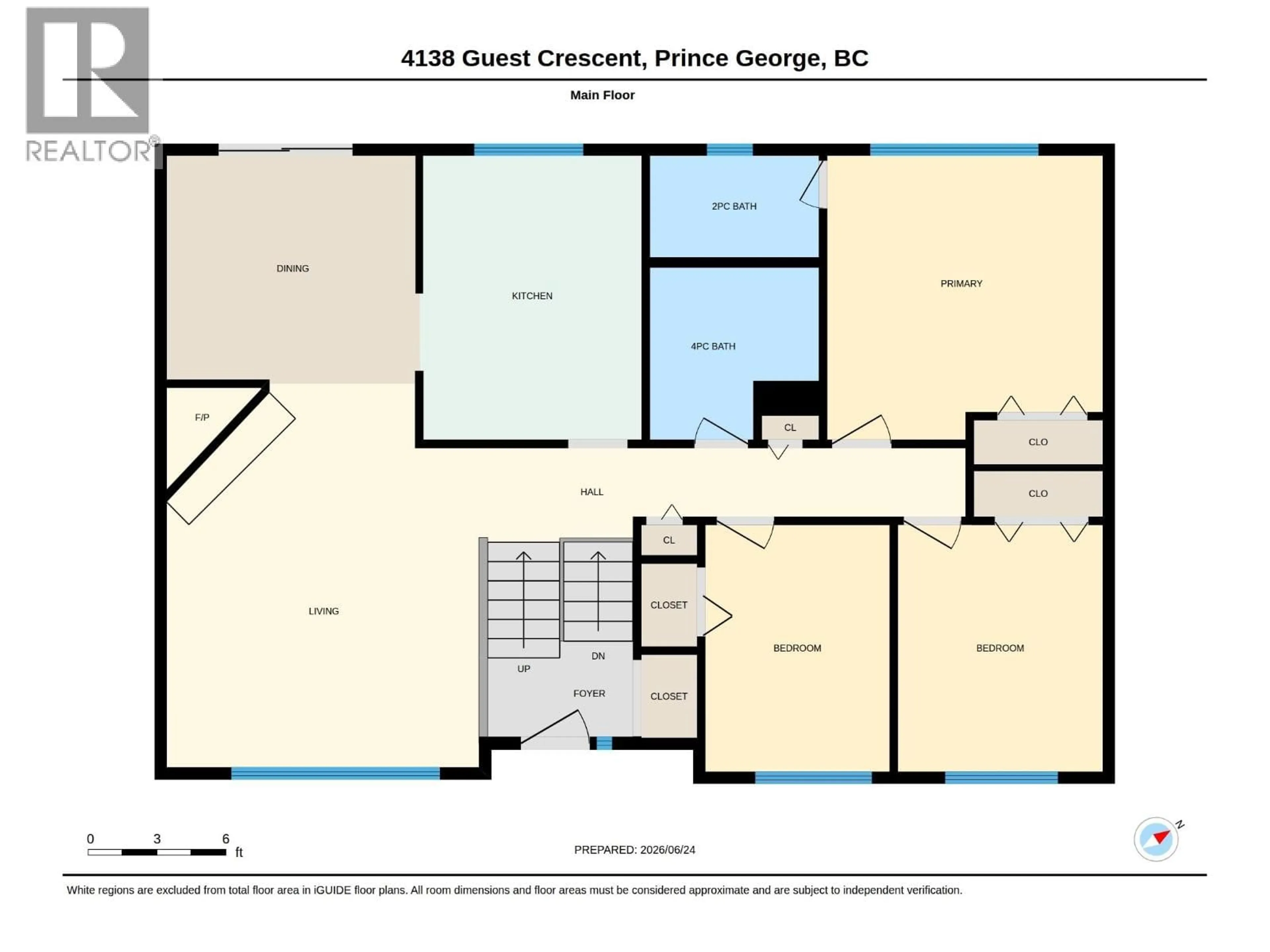 Floor plan for 4138 GUEST CRESCENT, Prince George British Columbia V2N3G4