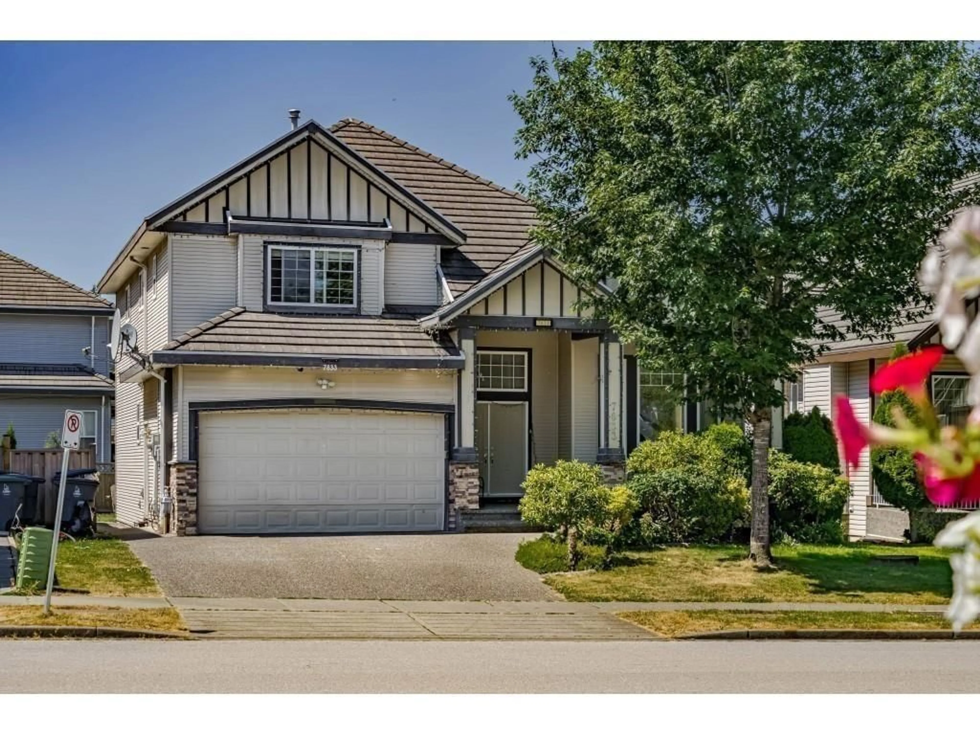 Home with vinyl exterior material, street for 7833 147A STREET, Surrey British Columbia V3S2T8