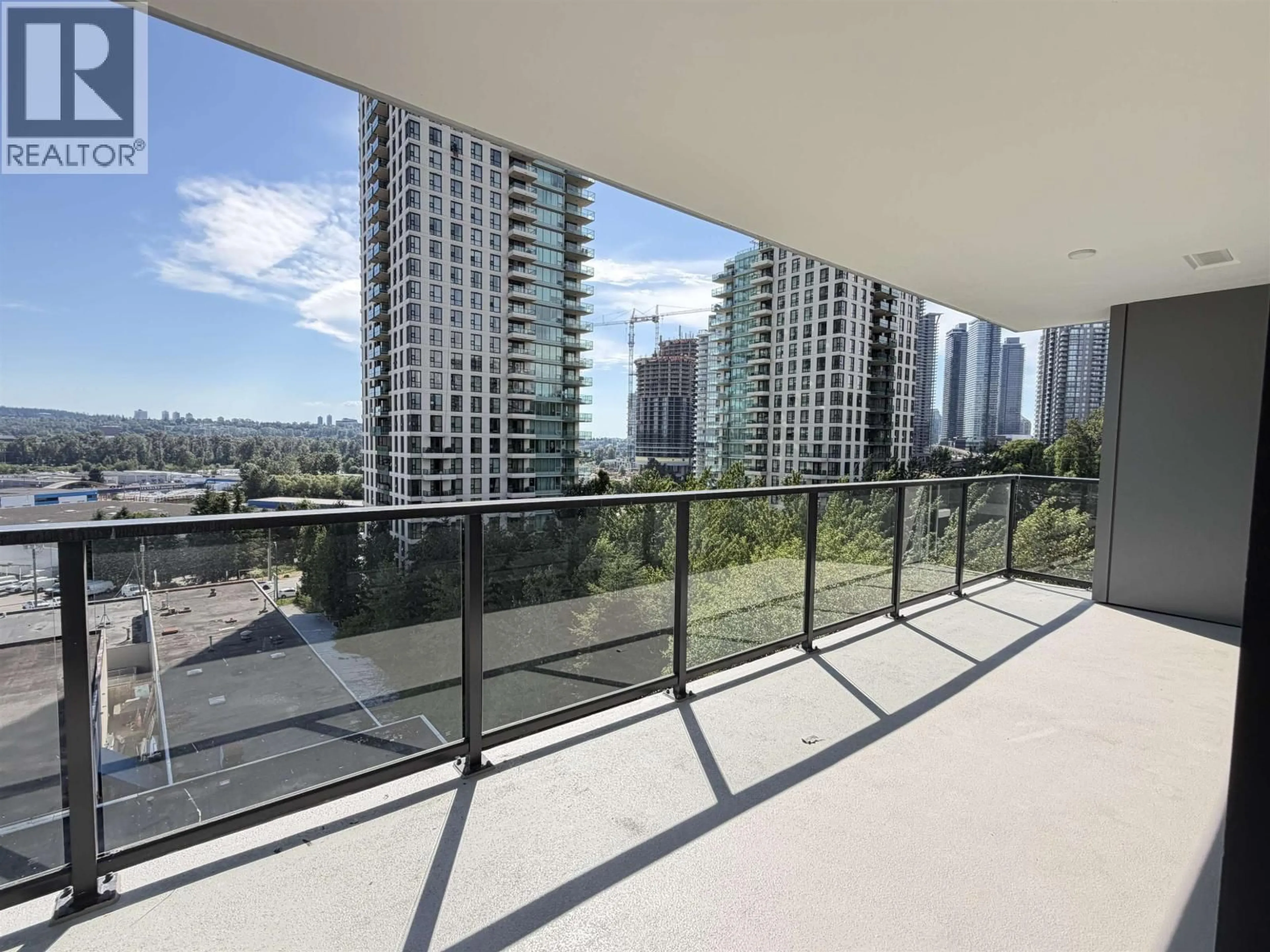 Balcony in the apartment, city buildings view from balcony for 806 - 2135 SPRINGER AVENUE, Burnaby British Columbia V5B3K4
