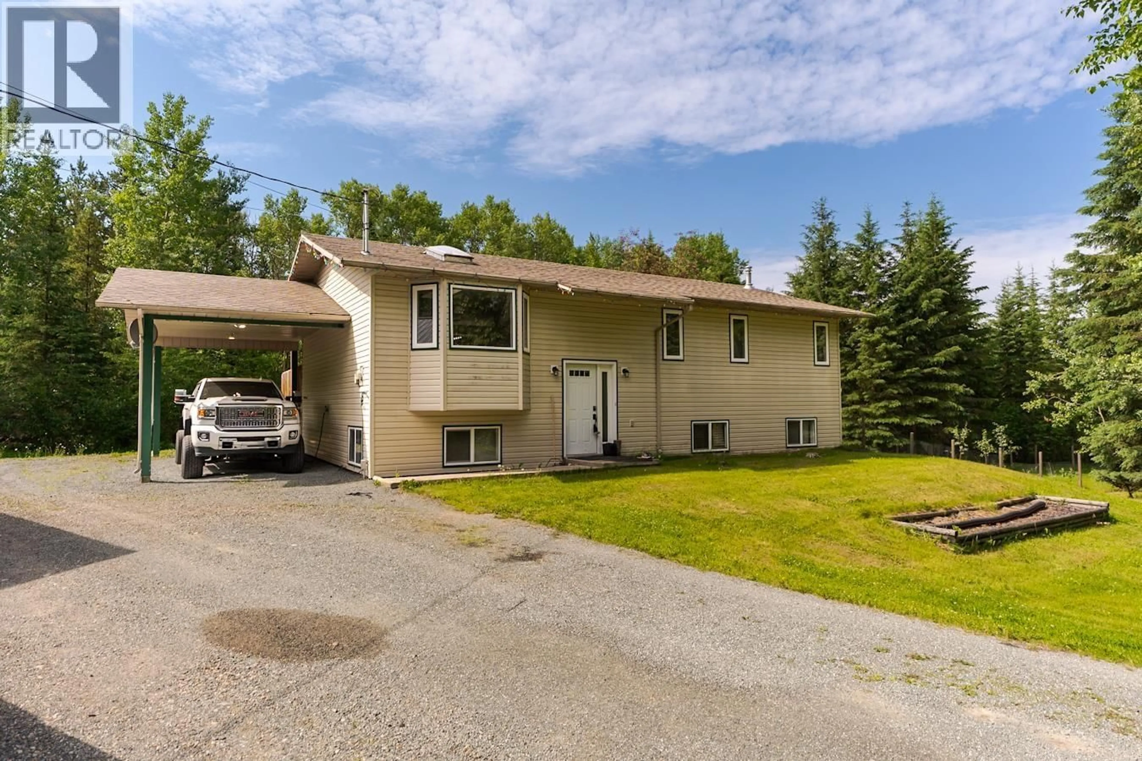 A pic from outside/outdoor area/front of a property/back of a property/a pic from drone, street for 12965 ABBEY ROAD, Prince George British Columbia V2N5B2