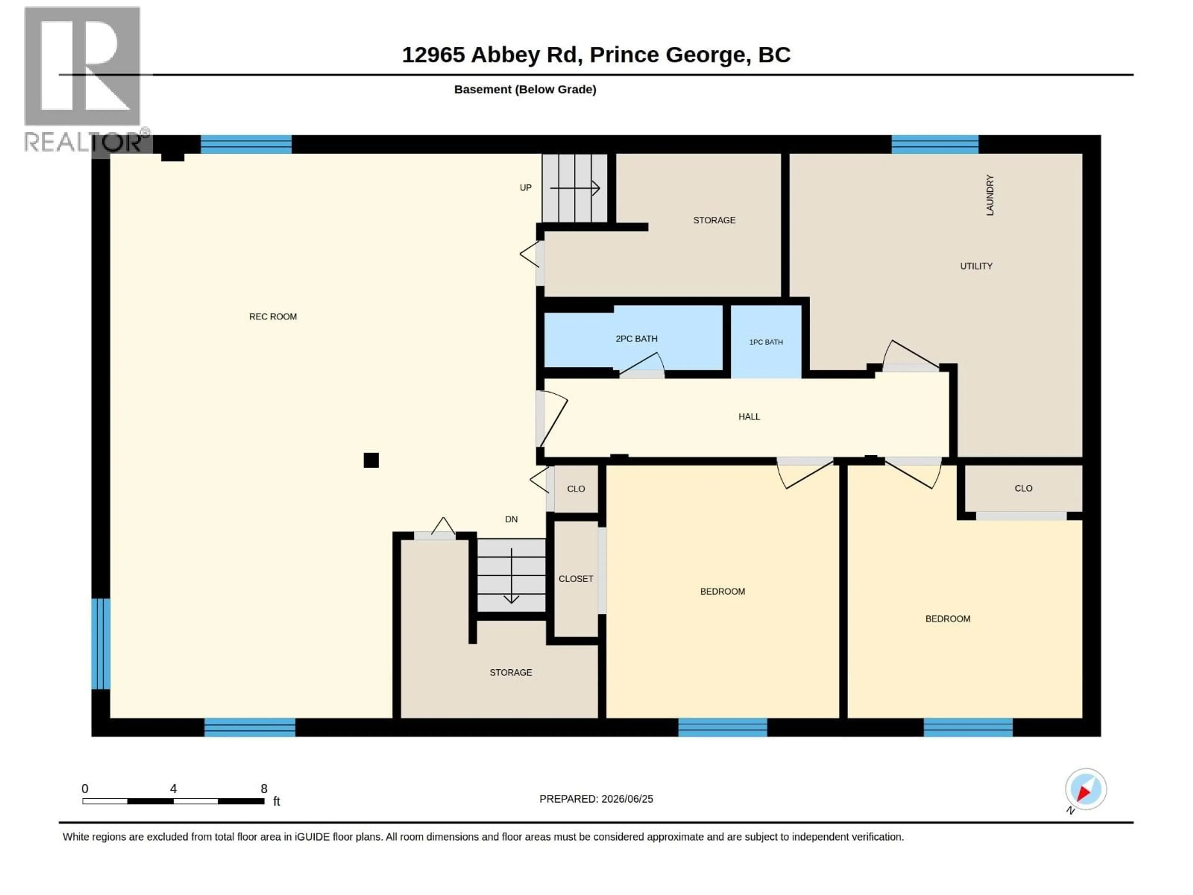 Floor plan for 12965 ABBEY ROAD, Prince George British Columbia V2N5B2