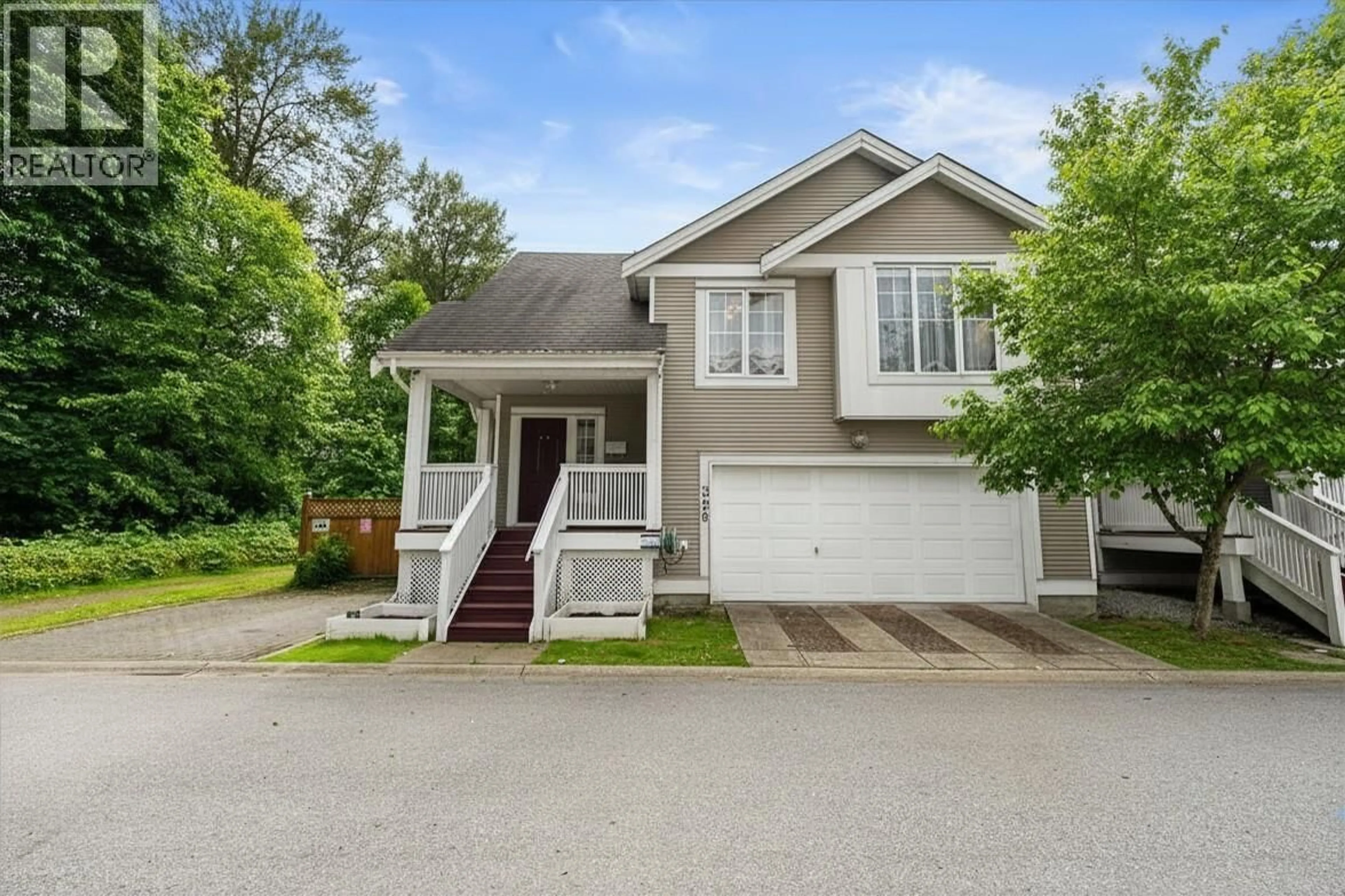 Home with vinyl exterior material, street for 328 - 3000 RIVERBEND DRIVE, Coquitlam British Columbia V3C6R1