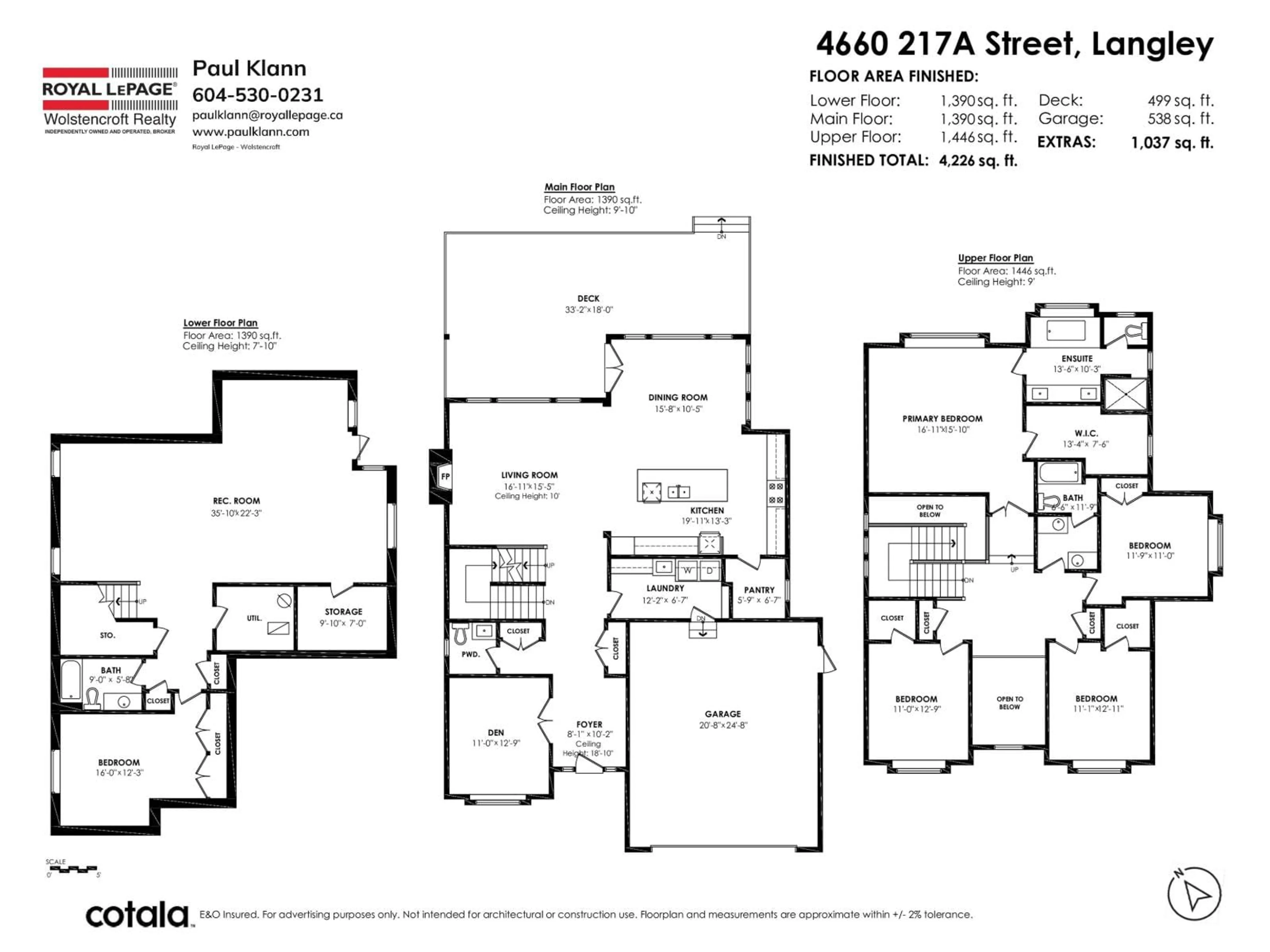 Floor plan for 4660 217A STREET, Langley British Columbia V3A2N7