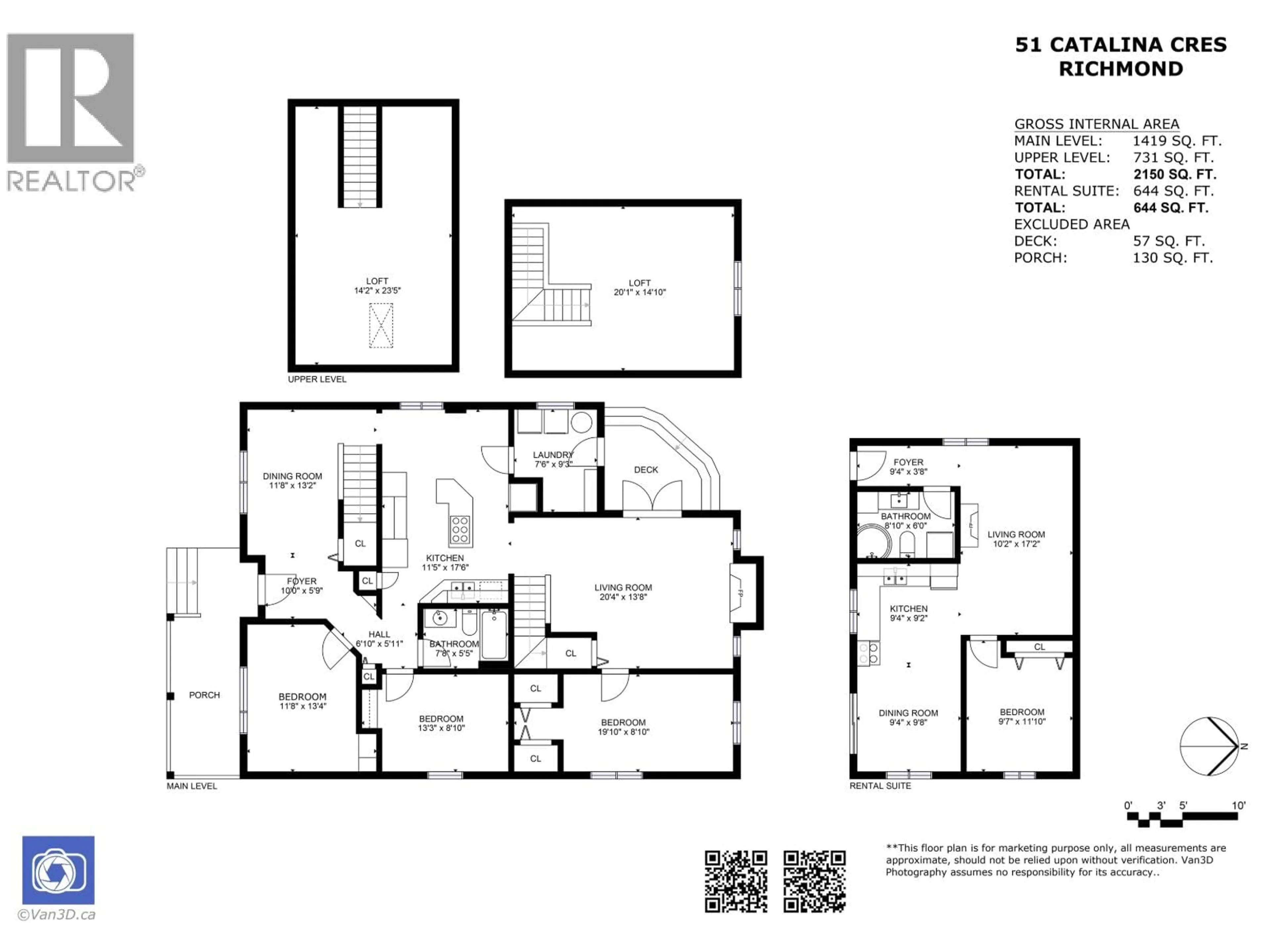 Floor plan for 51 CATALINA CRESCENT, Richmond British Columbia V7B1C9