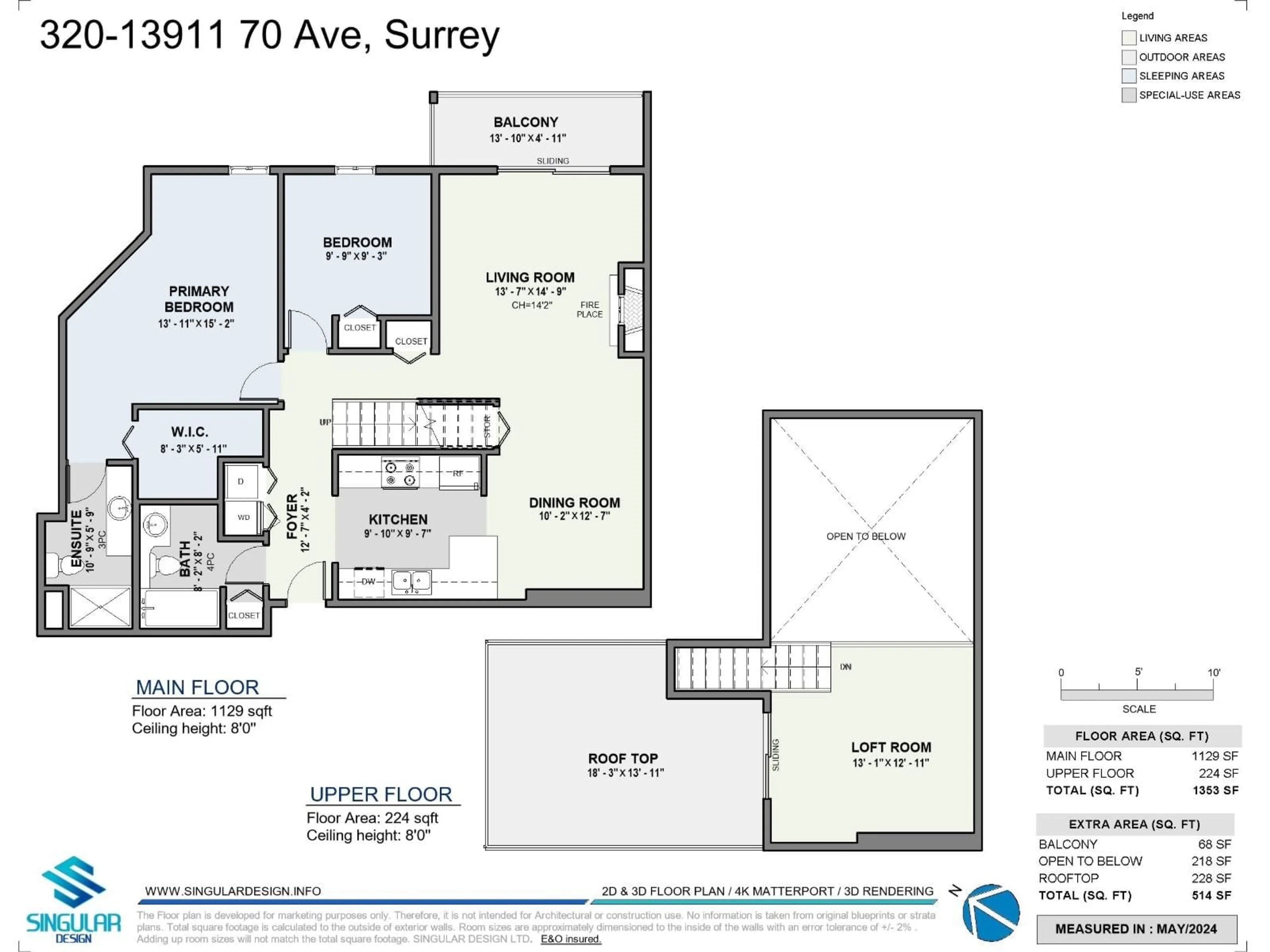 Floor plan for 320 - 13911 70 AVENUE, Surrey British Columbia V3W6B4