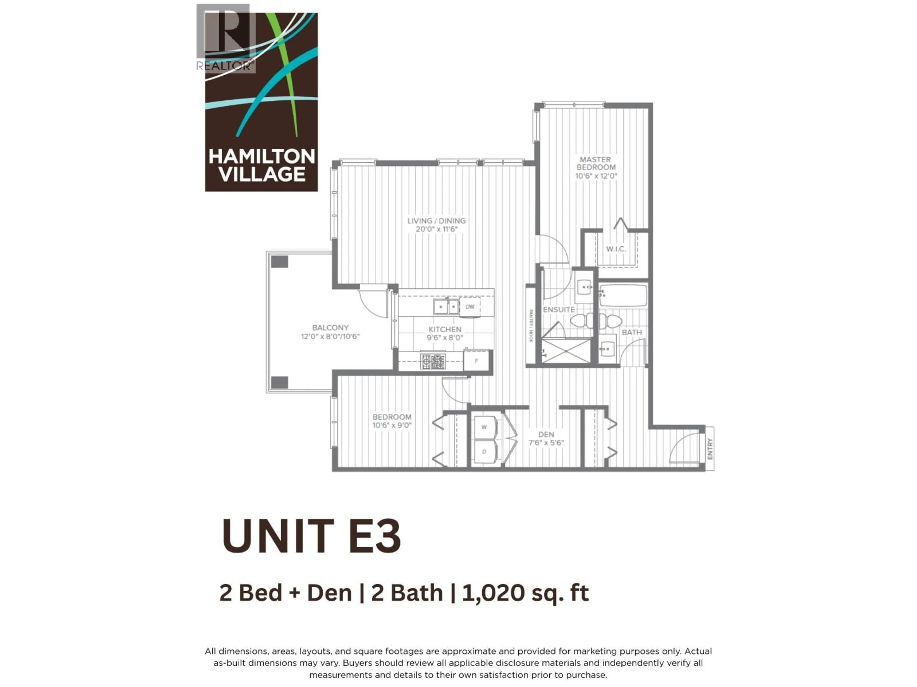 Floor plan for 314 - 23222 GILLEY ROAD, Richmond British Columbia V7C0C8