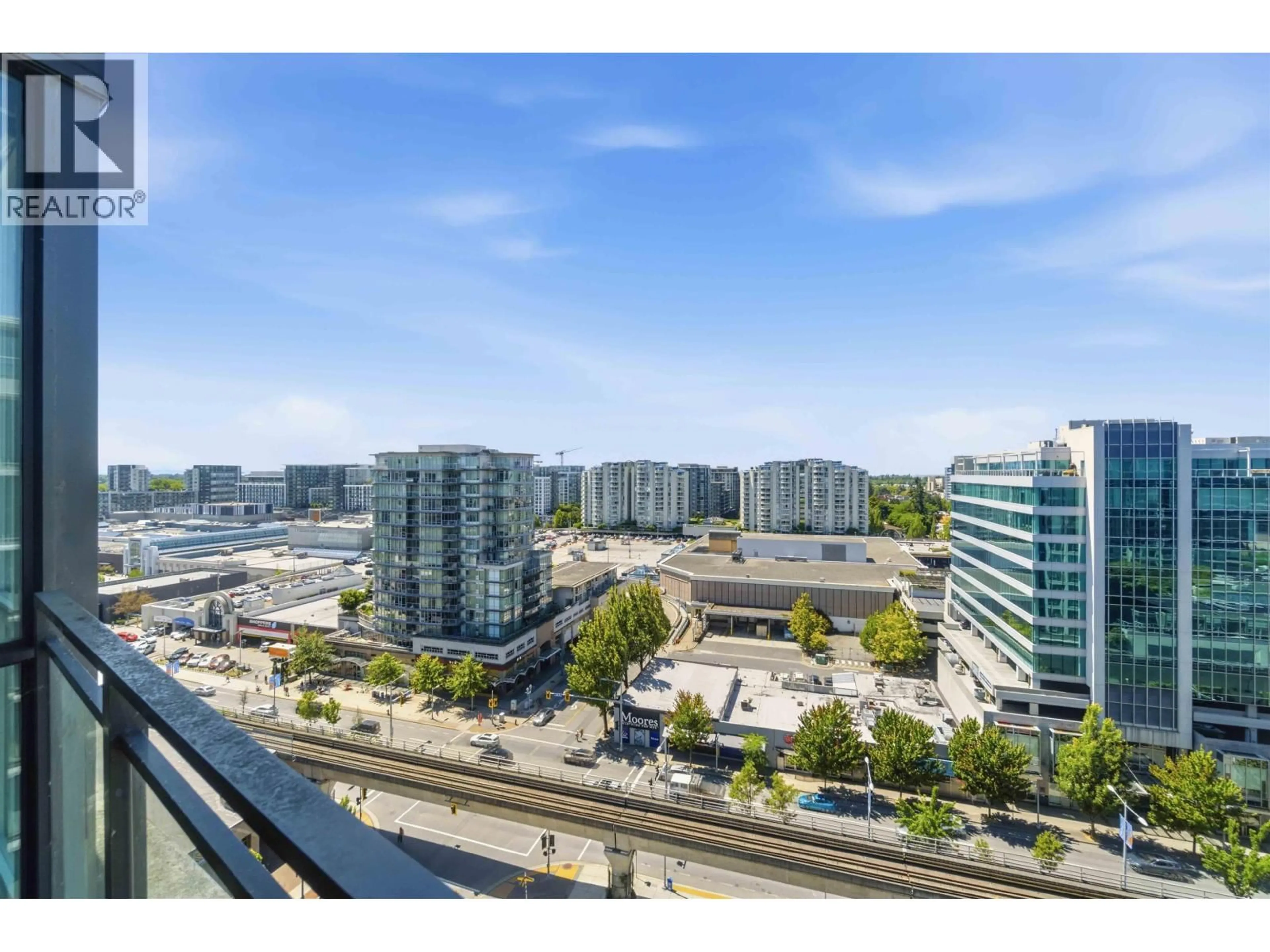 A pic from outside/outdoor area/front of a property/back of a property/a pic from drone, city buildings view from balcony for 1810 - 8033 SABA ROAD, Richmond British Columbia V6Y4M8