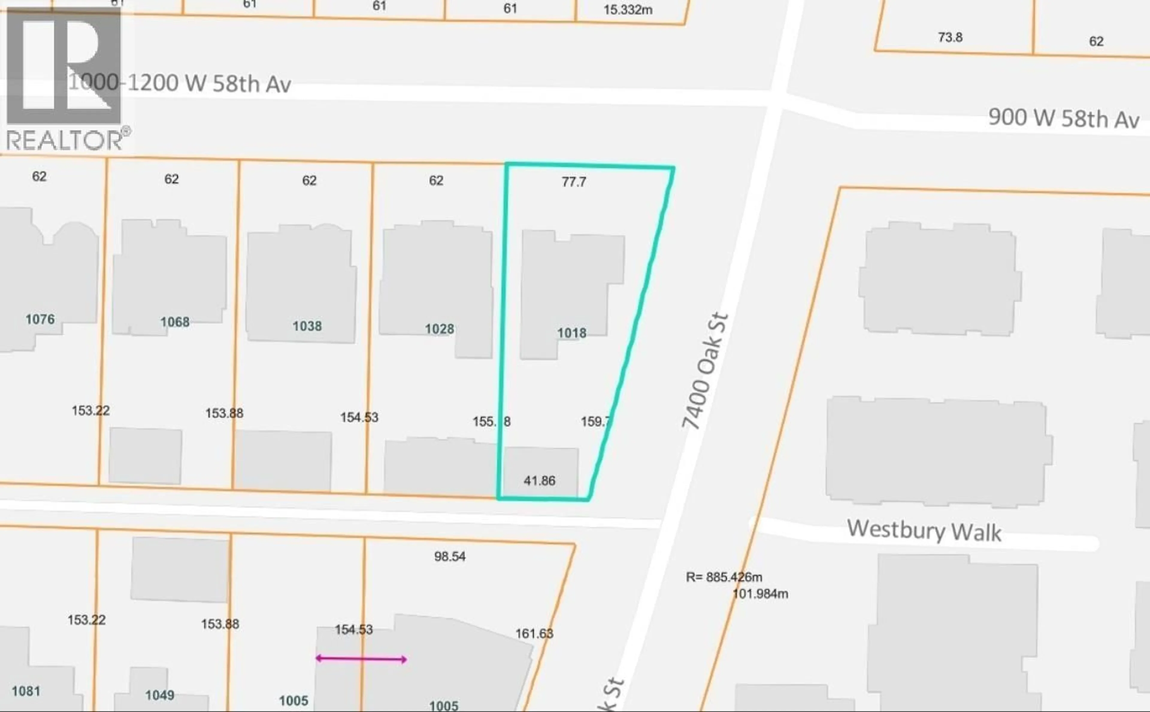 Picture of a map for 1018 58TH AVENUE, Vancouver British Columbia V6P1W1