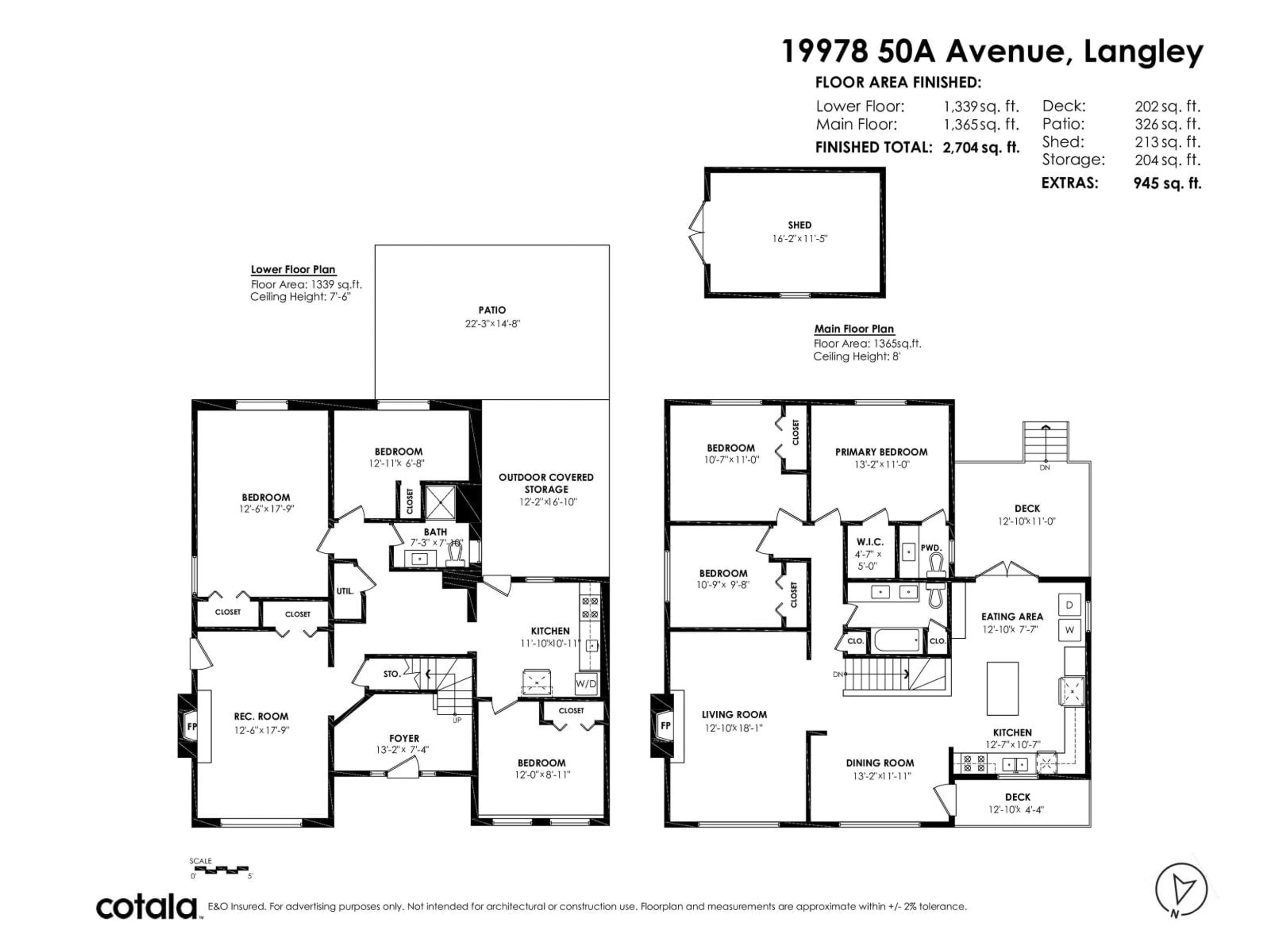 Floor plan for 19978 50A AVENUE, Langley British Columbia V3A6S1
